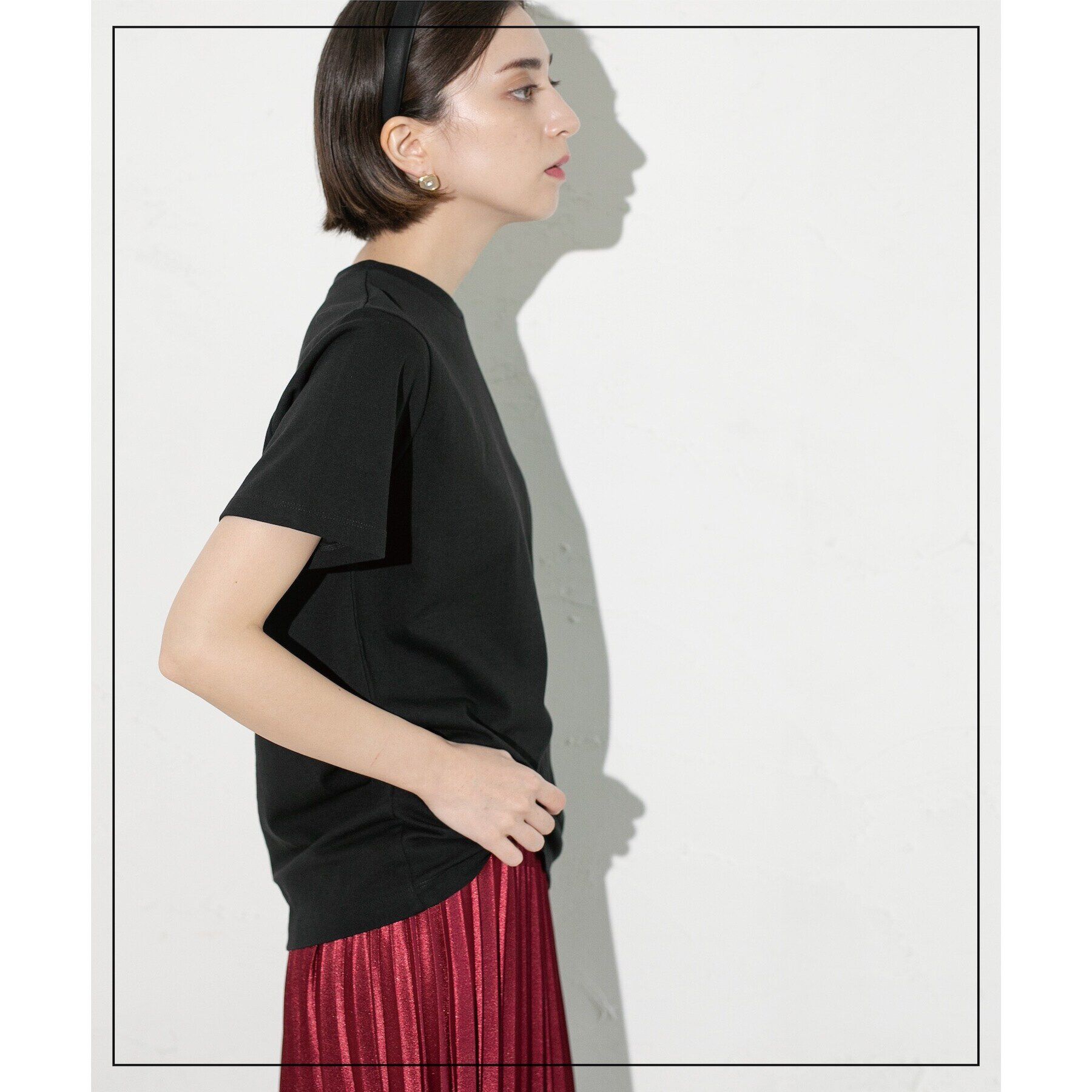 OPAQUE.CLIP「ベーシックTシャツ【接触冷感／UVケア／汗染み防止】」|Tシャツ・カットソー|