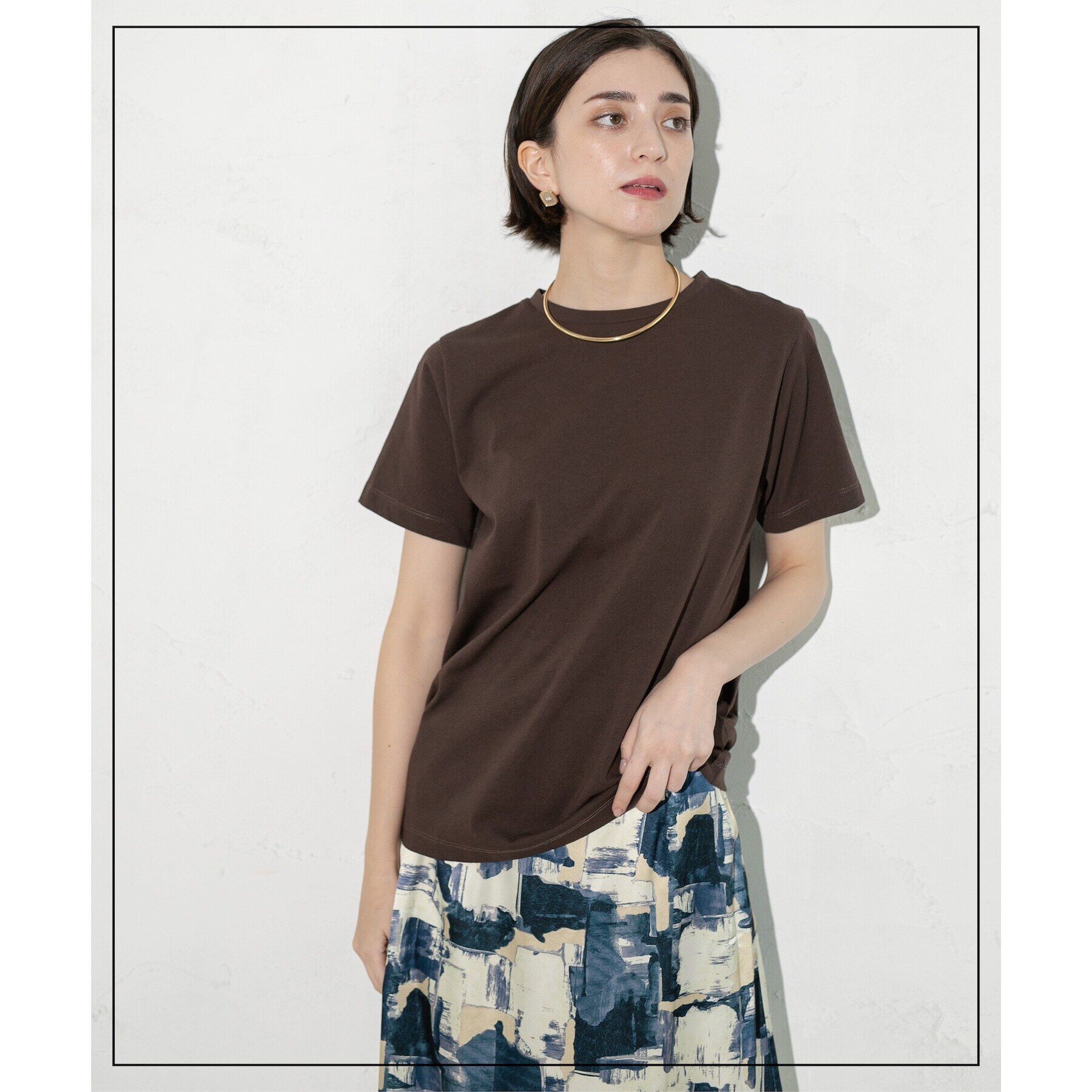 OPAQUE.CLIP「ベーシックTシャツ【接触冷感／UVケア／汗染み防止】」|Tシャツ・カットソー|