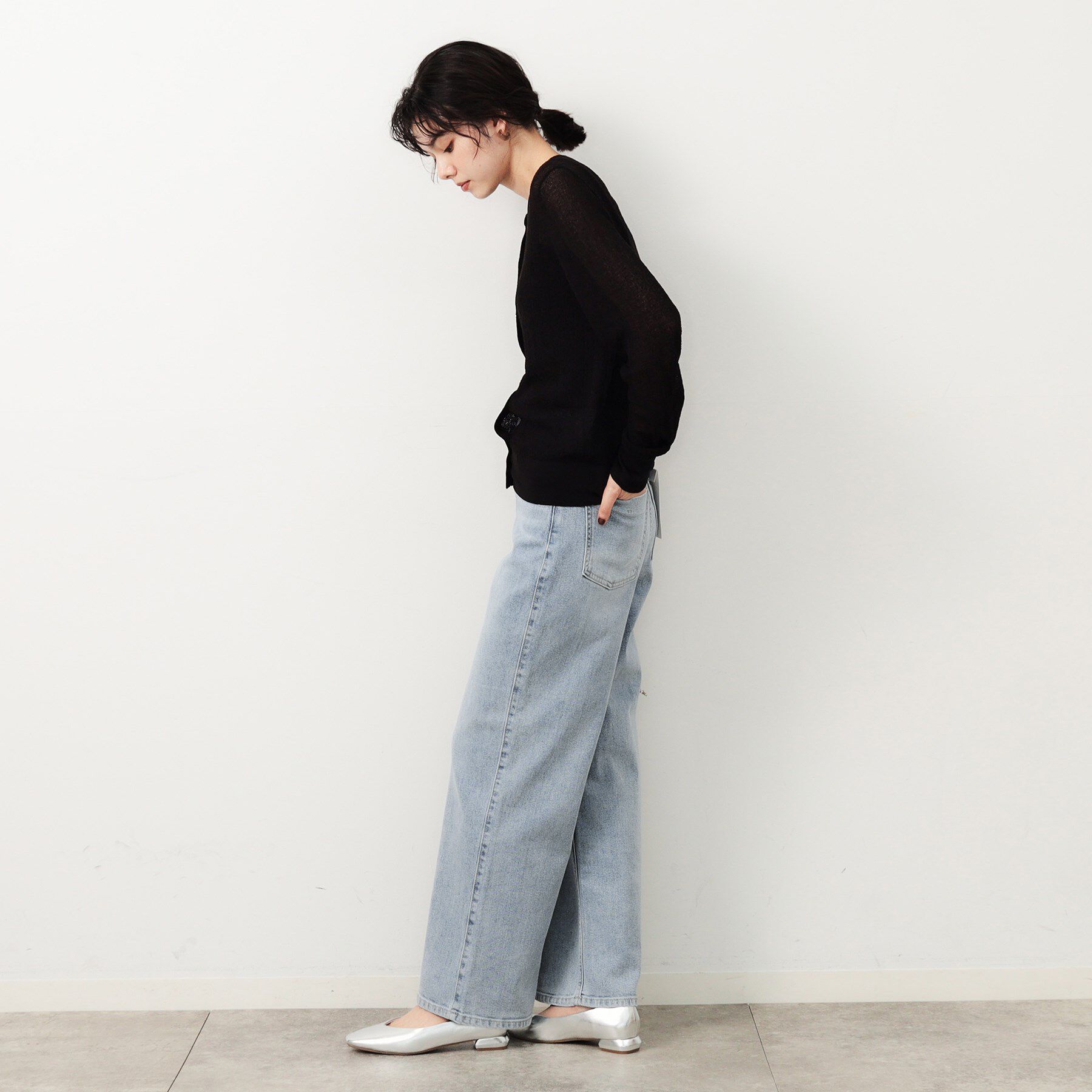 OPAQUE.CLIP「ストレッチバギーデニム／オーガニックコットン混【洗濯機洗い可】」|その他|