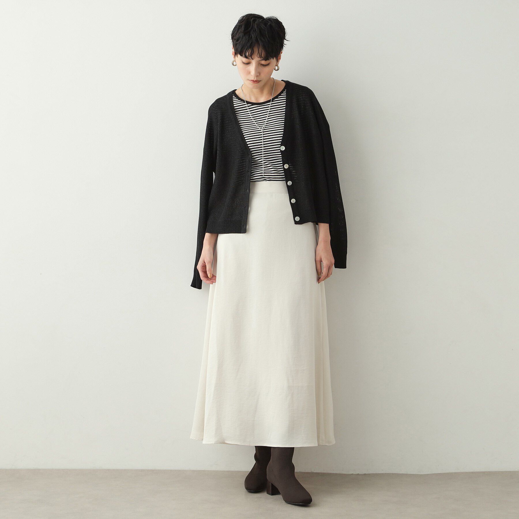 OPAQUE.CLIP「【カップインソール】ニットショートブーツ」|ショートブーツ|