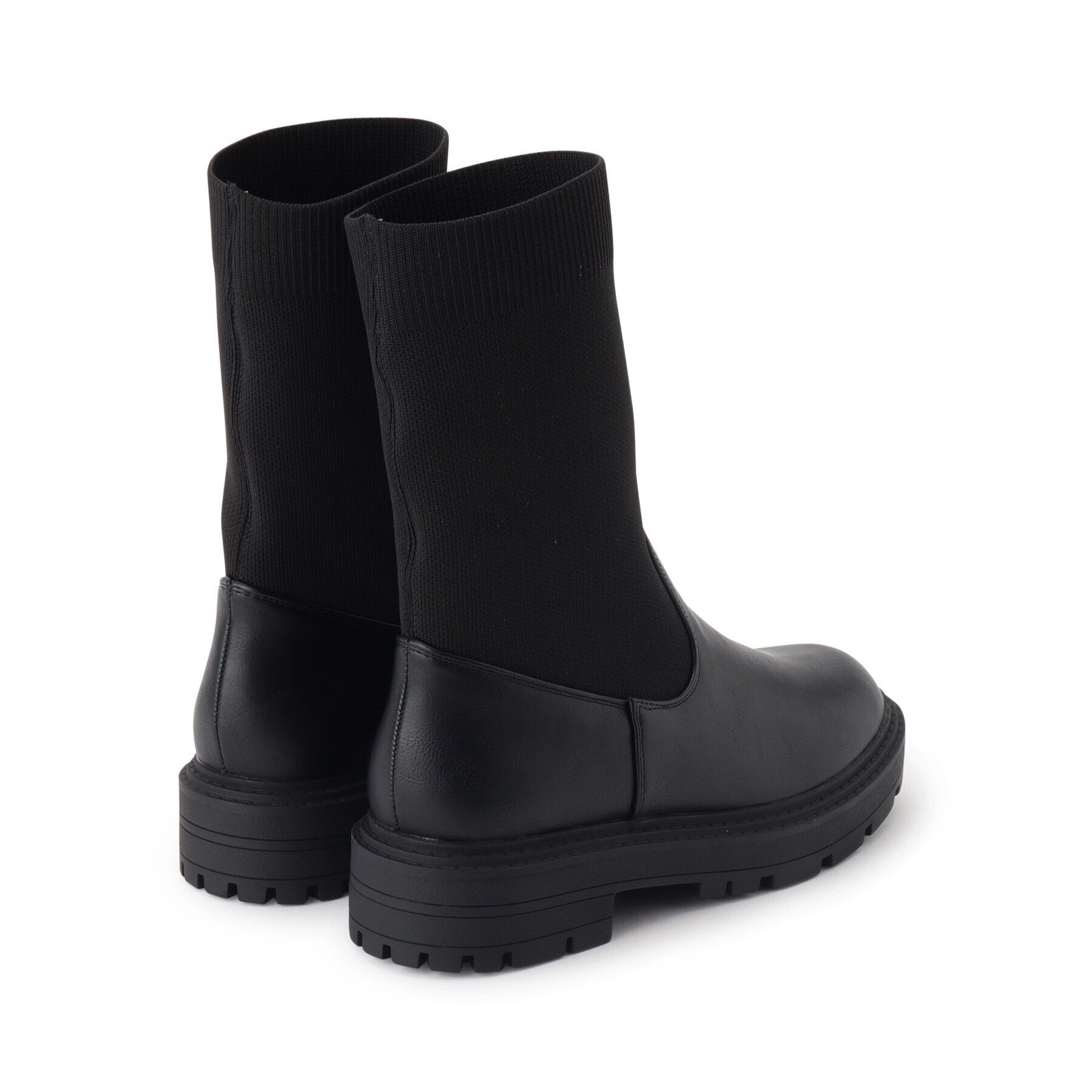 OPAQUE.CLIP「【抗菌防臭加工】厚底サイドゴアブーツ」|ショートブーツ|