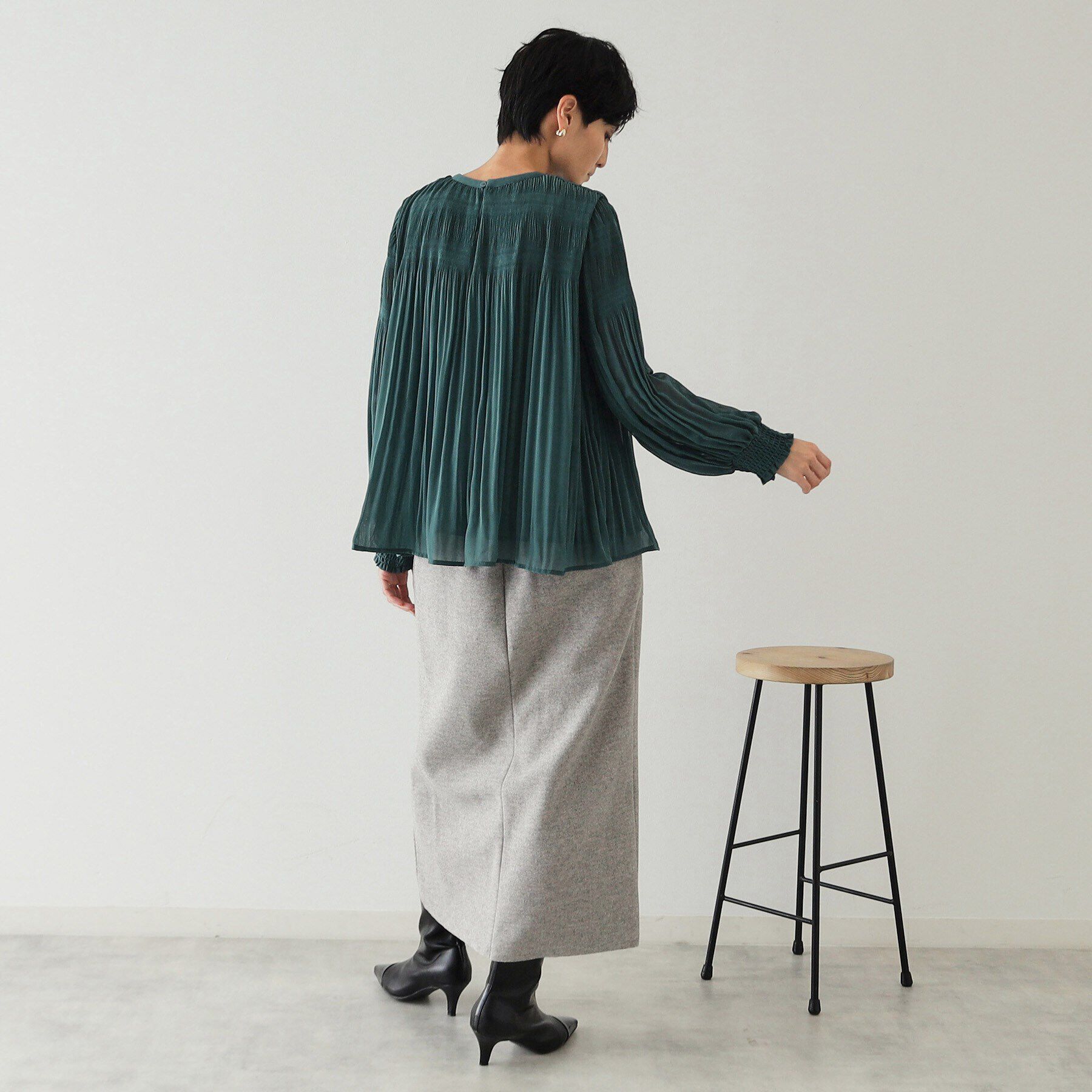 OPAQUE.CLIP「マジョリカブリーツブラウス【洗濯機洗い可】」|シャツ・ブラウス|