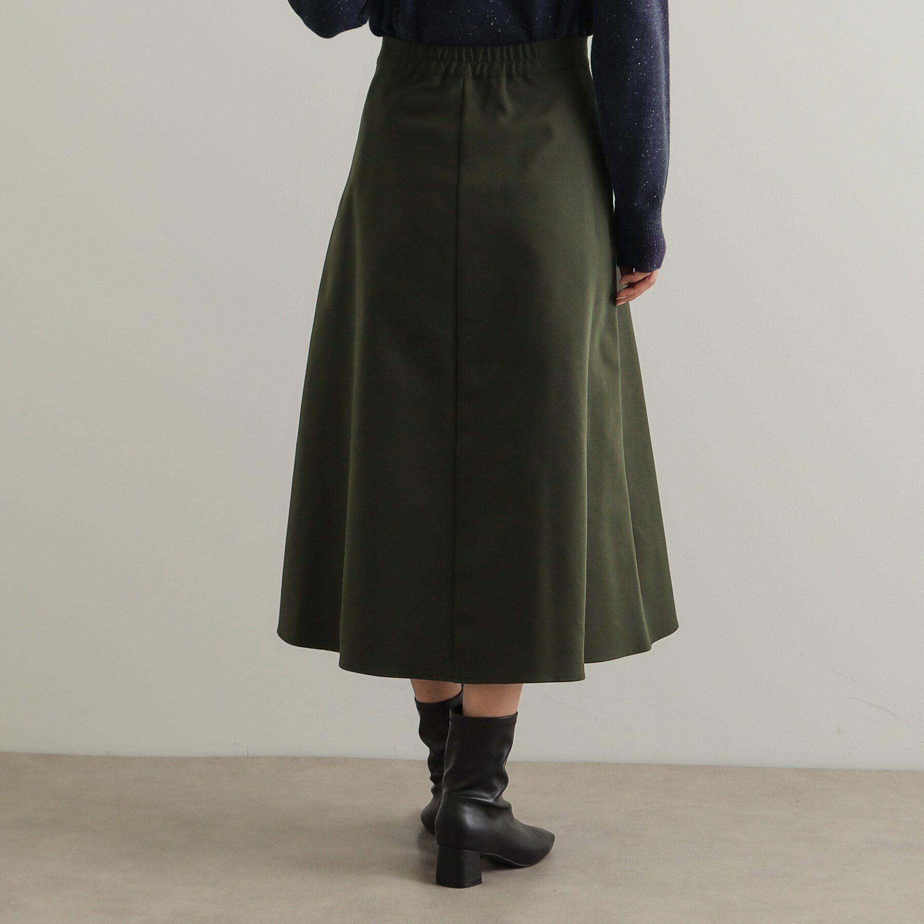 OPAQUE.CLIP「フロントタックミディスカート【洗濯機洗い可】」|スカート|