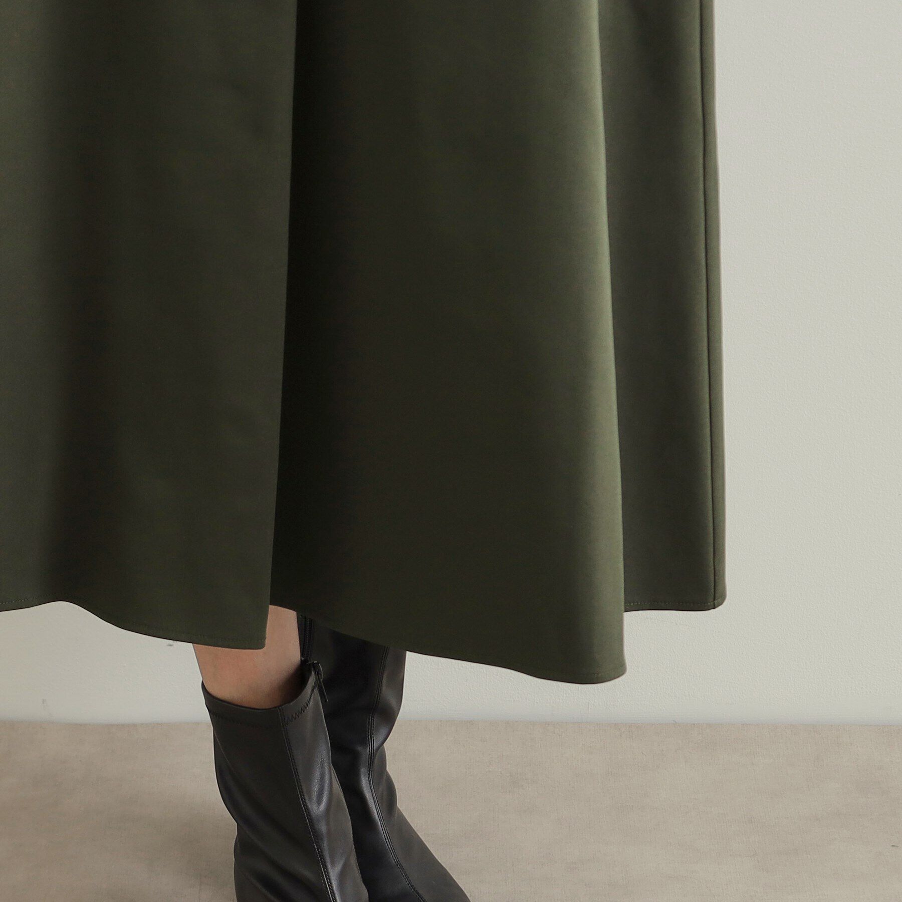 OPAQUE.CLIP「フロントタックミディスカート【洗濯機洗い可】」|スカート|