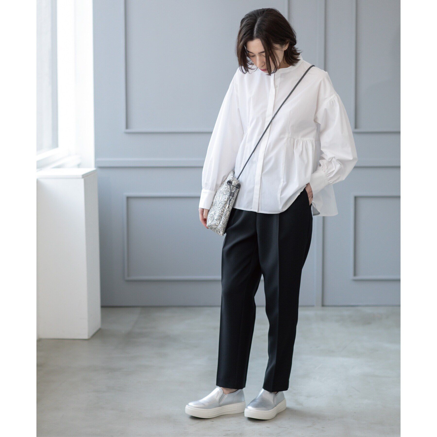 OPAQUE.CLIP「《SS-LLsize》美脚ストレッチイージーテーパードパンツ【洗濯機洗い可/防シワ】」|その他|