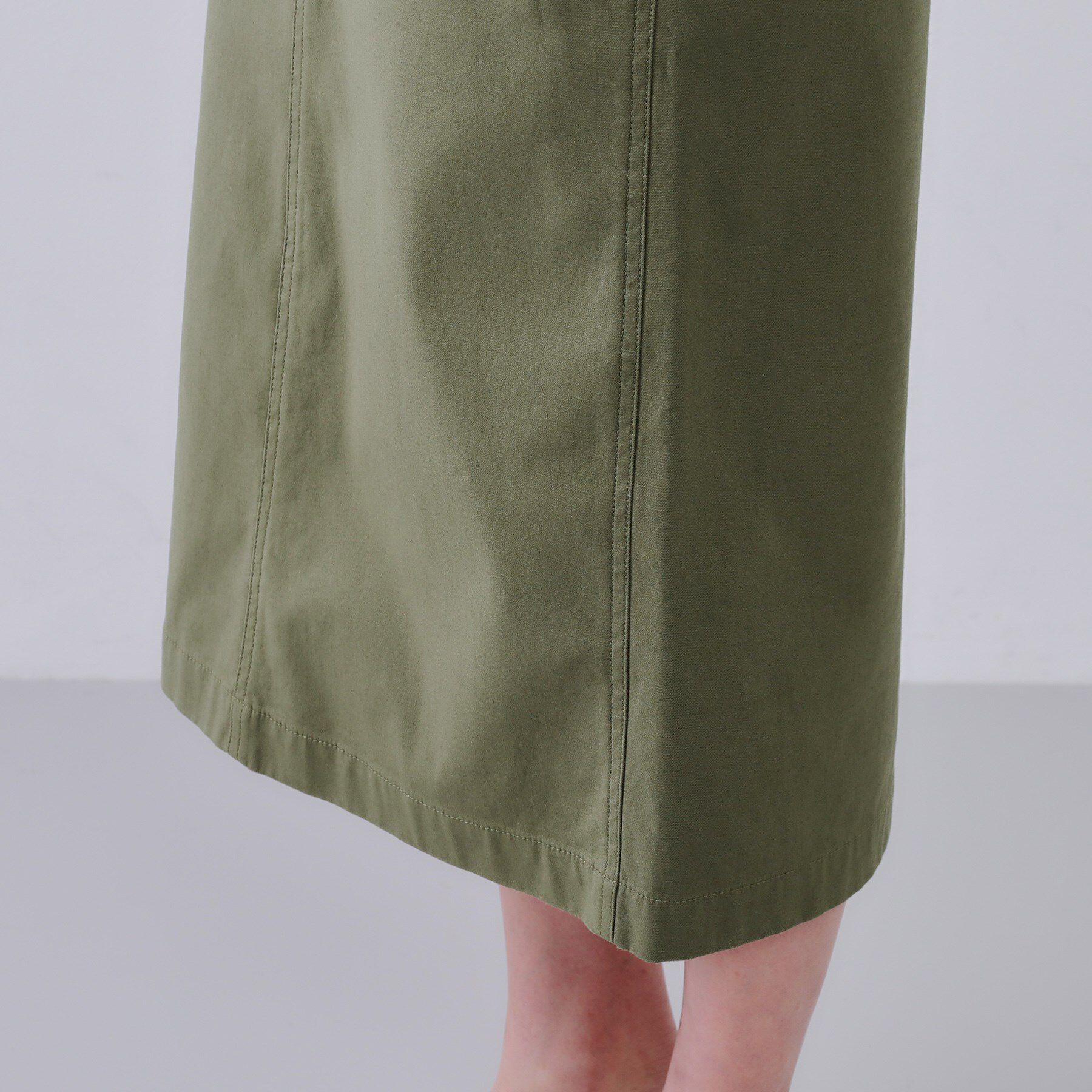 OPAQUE.CLIP「《S-LLsize》ストレッチベイカーナロースカート【洗濯機洗い可】」|スカート|