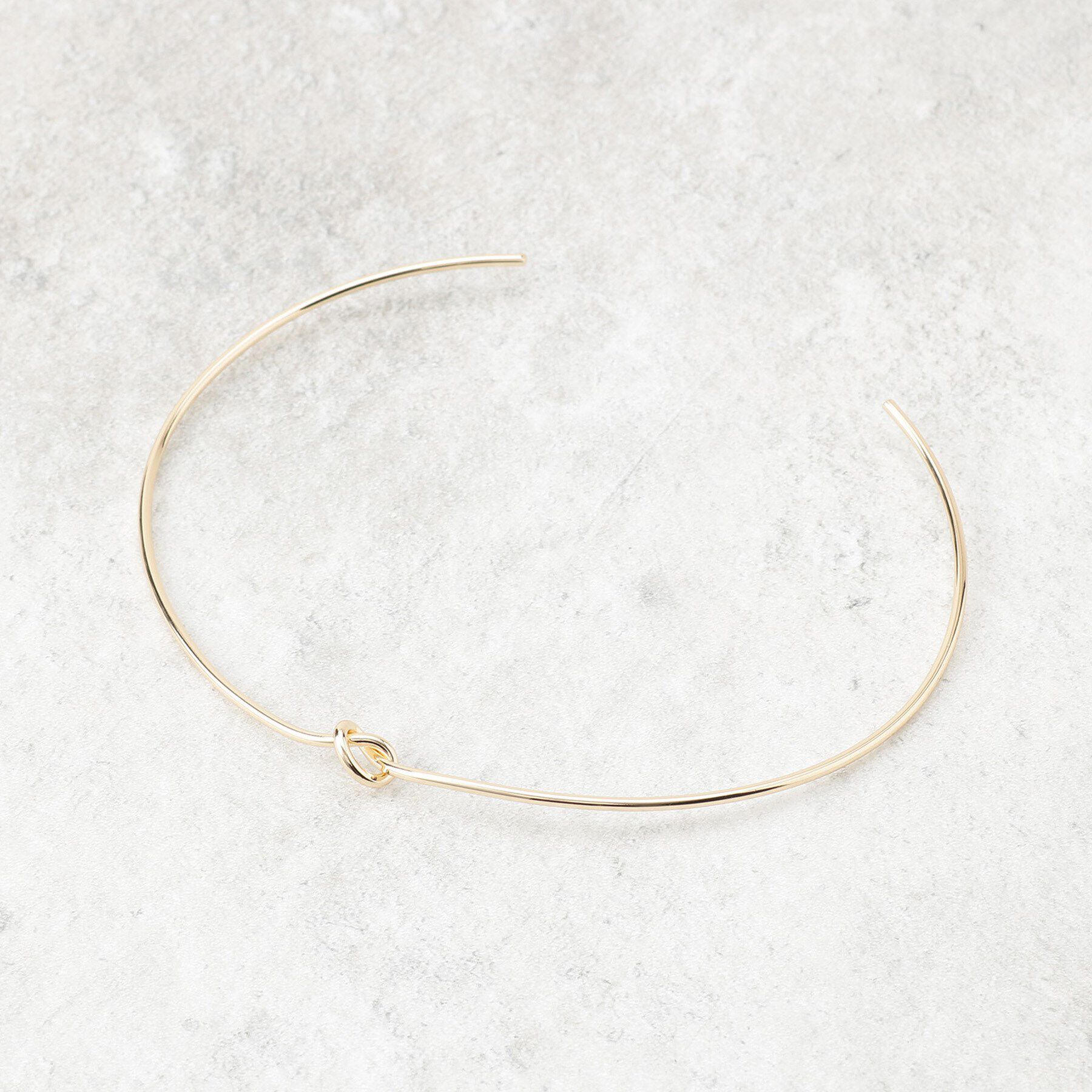 OPAQUE.CLIP「ねじりメタルチョーカー」|ネックレス|