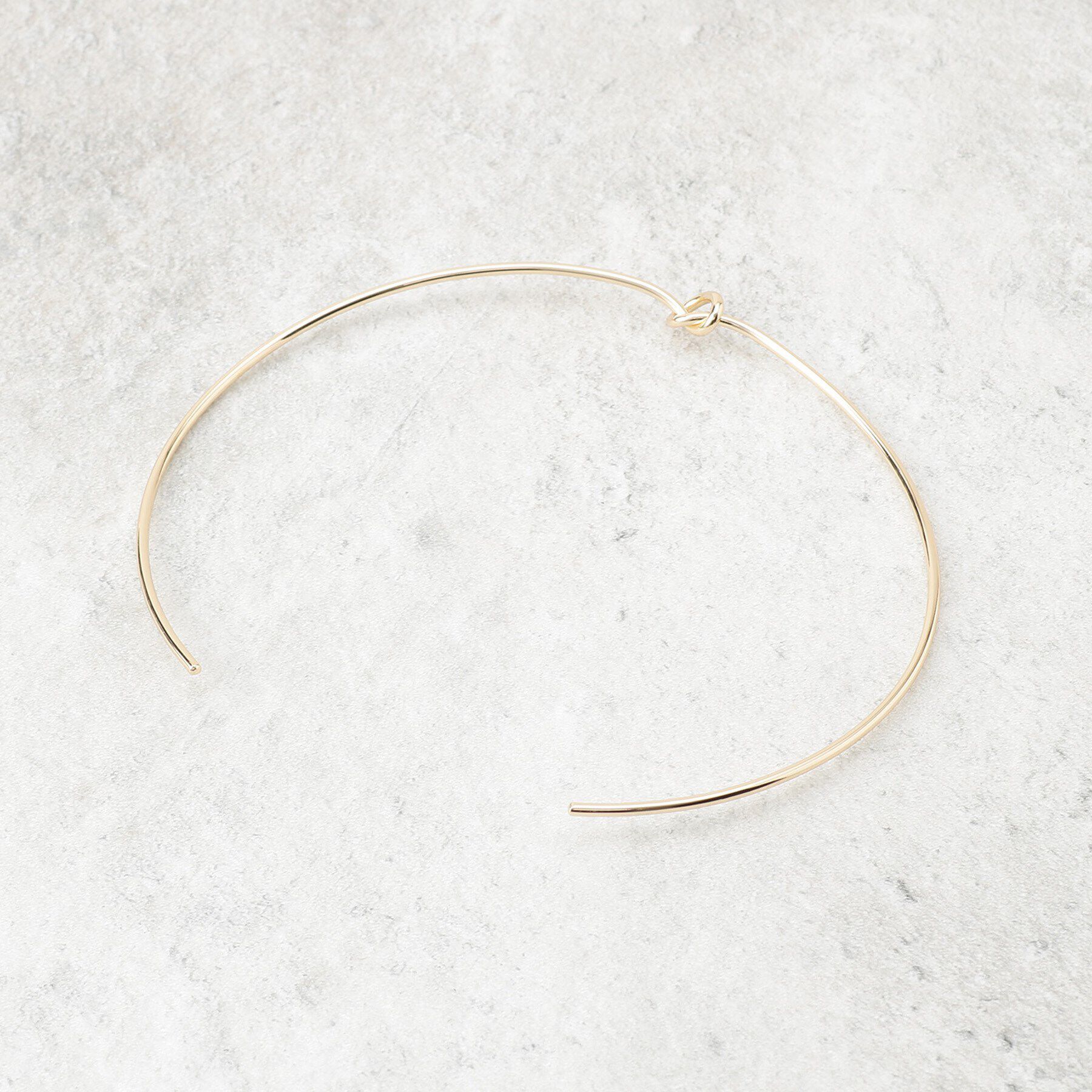 OPAQUE.CLIP「ねじりメタルチョーカー」|ネックレス|