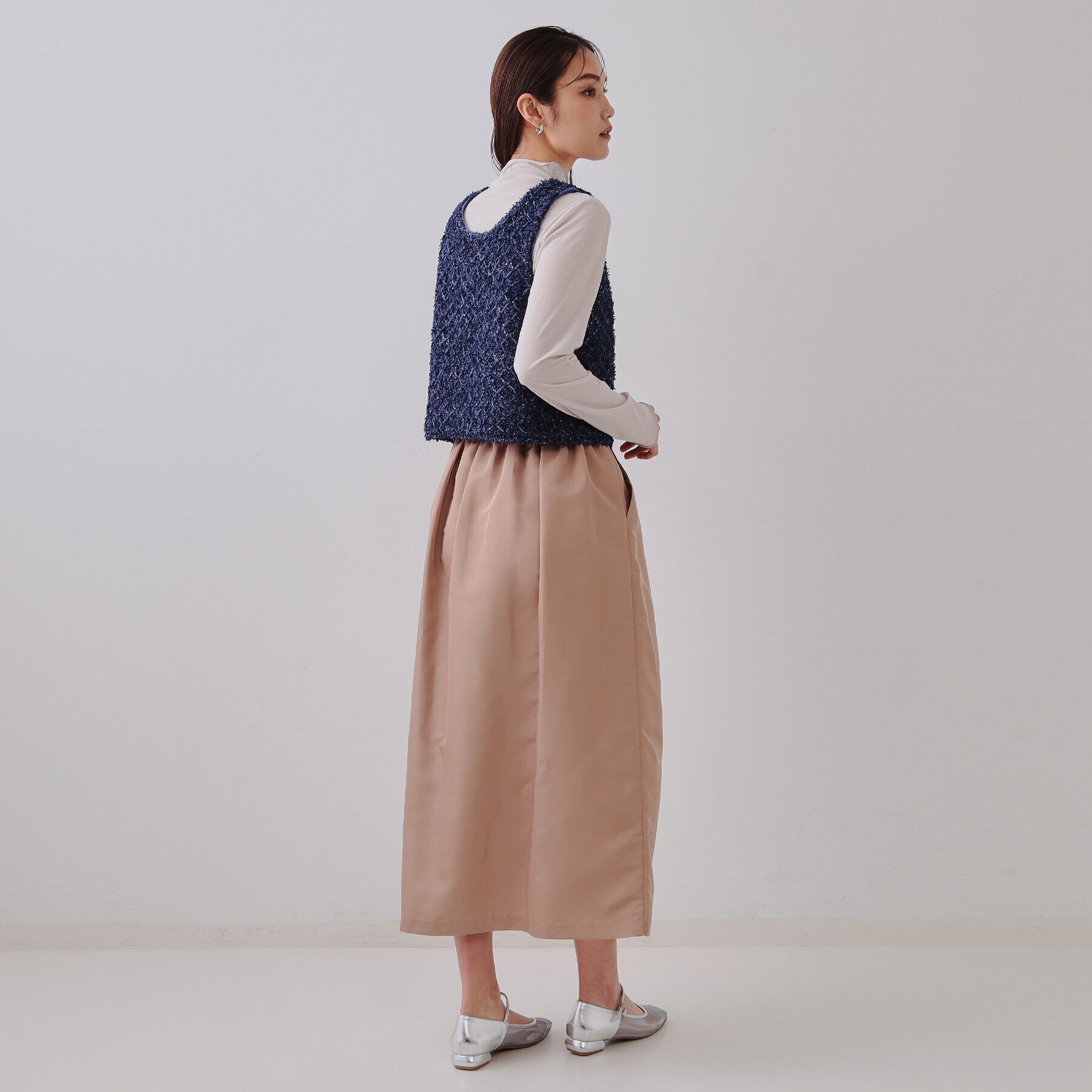 OPAQUE.CLIP「スパンコールニットビスチェ【洗濯機洗い可】」|ニット・セーター|