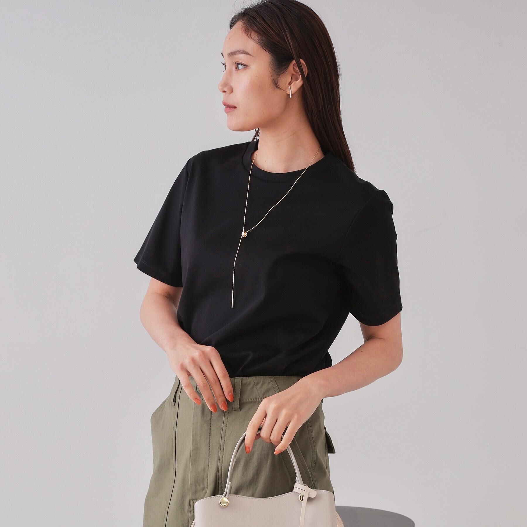 OPAQUE.CLIP「《5色展開/SS-LLサイズ》ベーシックTシャツ【UV/接触冷感/洗濯機洗い可】」|Tシャツ・カットソー|