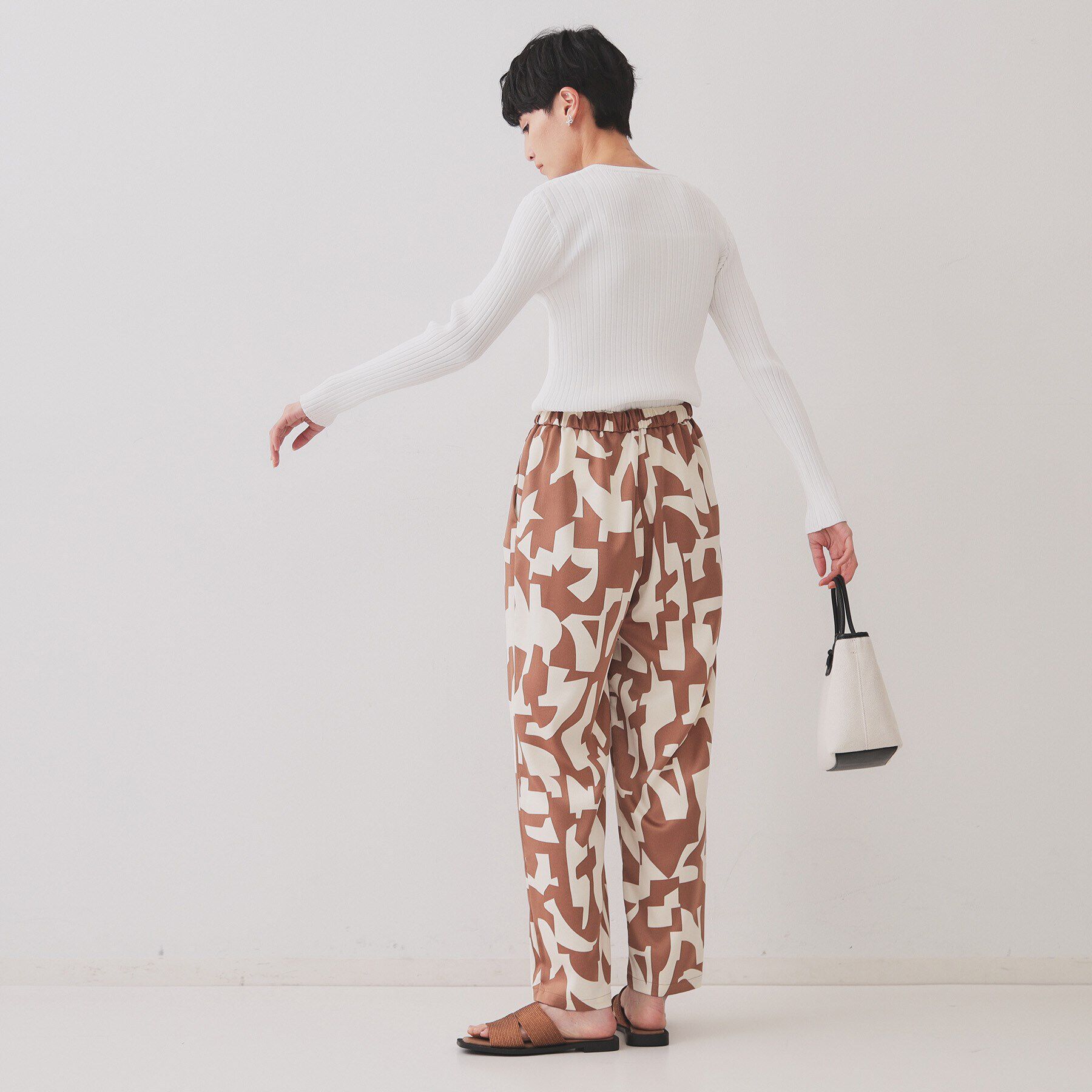 OPAQUE.CLIP「ヘンリーネックリブニット【洗濯機洗い可】」|ニット・セーター|