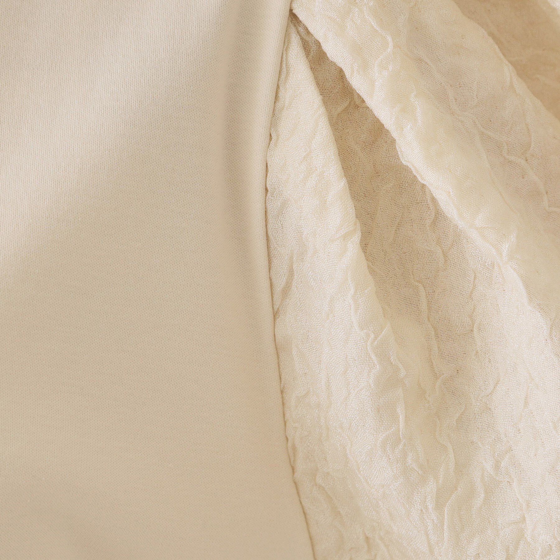 OPAQUE.CLIP「ふくれドッキングスリーブトップス【洗濯機洗い可】」|Tシャツ・カットソー|