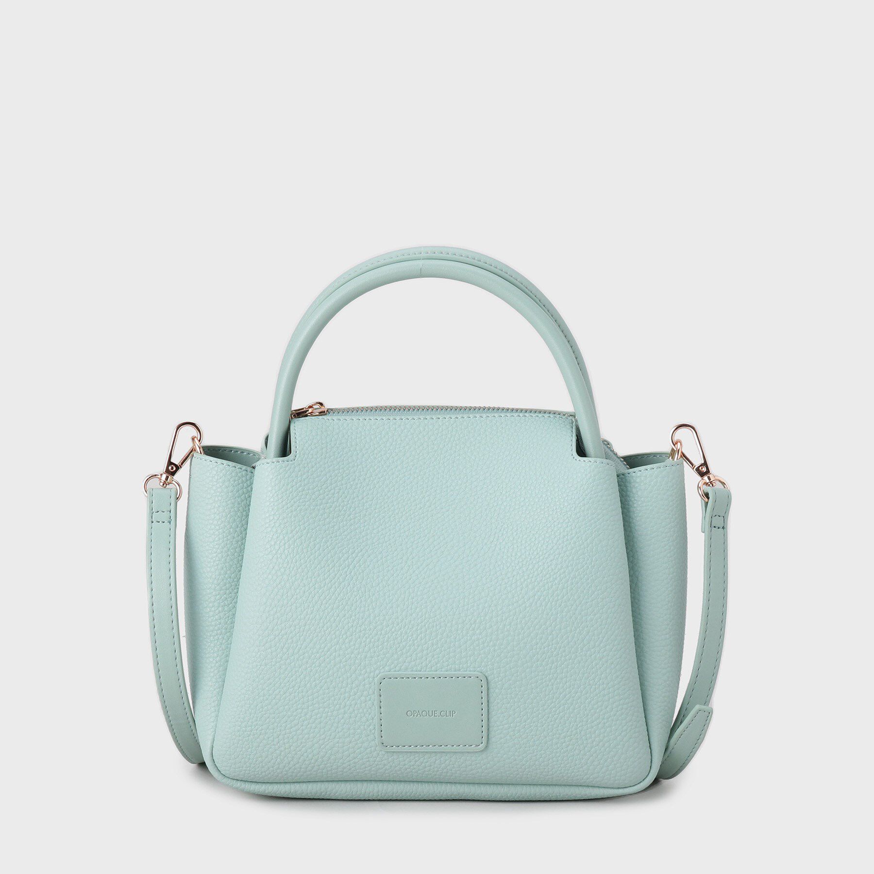 OPAQUE.CLIP「【2WAY】シュリンク合皮ラウンドミニショルダーバッグ」|ショルダー・メッセンジャー|