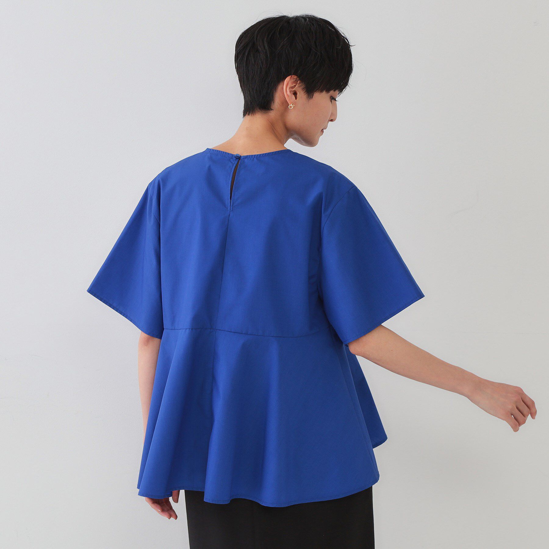 OPAQUE.CLIP「フリルデザインペプラムブラウス【洗濯機洗い可】」|シャツ・ブラウス|