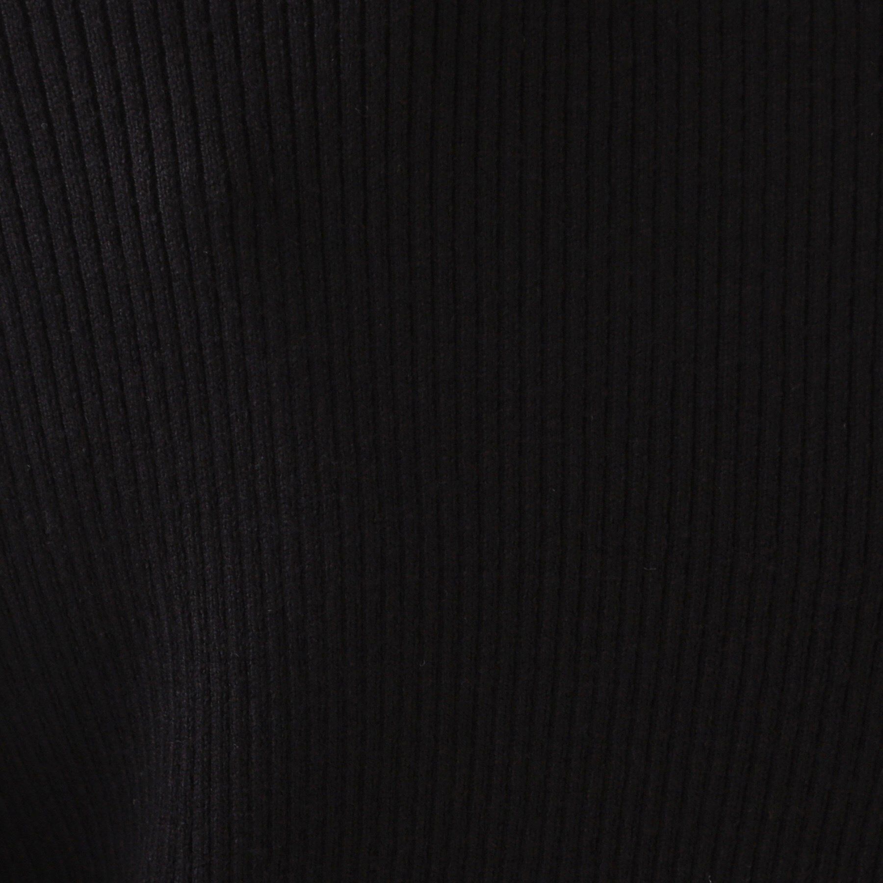 Couture broach「【プチプラ・フェミニンもカジュアルも】サステナブル　バックパール調プチフリルリブ」|ニット・セーター|