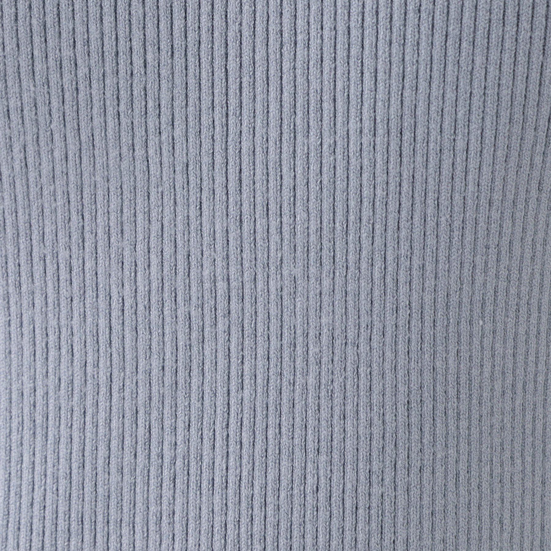 Couture broach「【プチプラ・フェミニンもカジュアルも】サステナブル　バックパール調プチフリルリブ」|ニット・セーター|