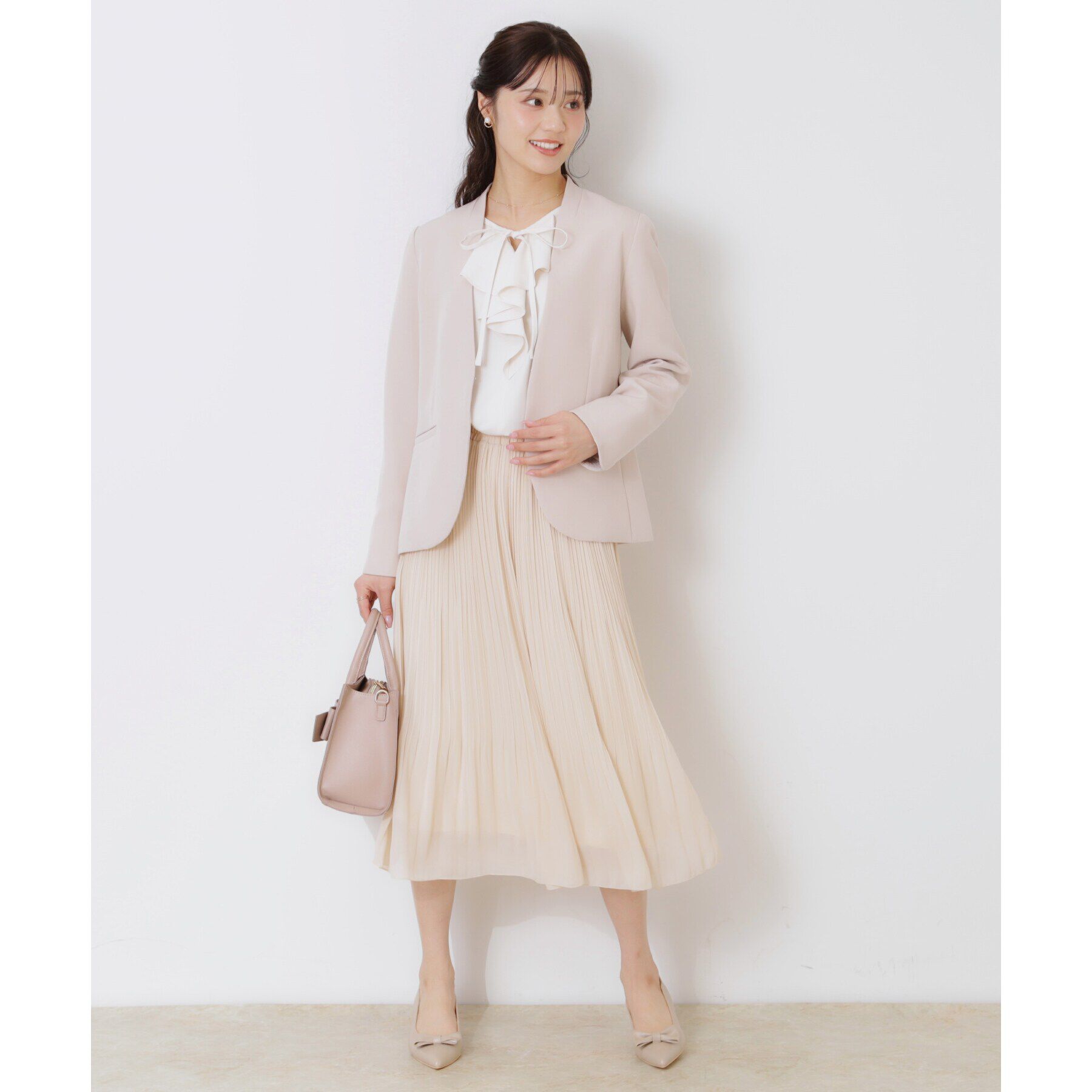 Couture broach「【セレモニーシーン/お仕事にも】ラッフルフリルブラウス」|シャツ・ブラウス|