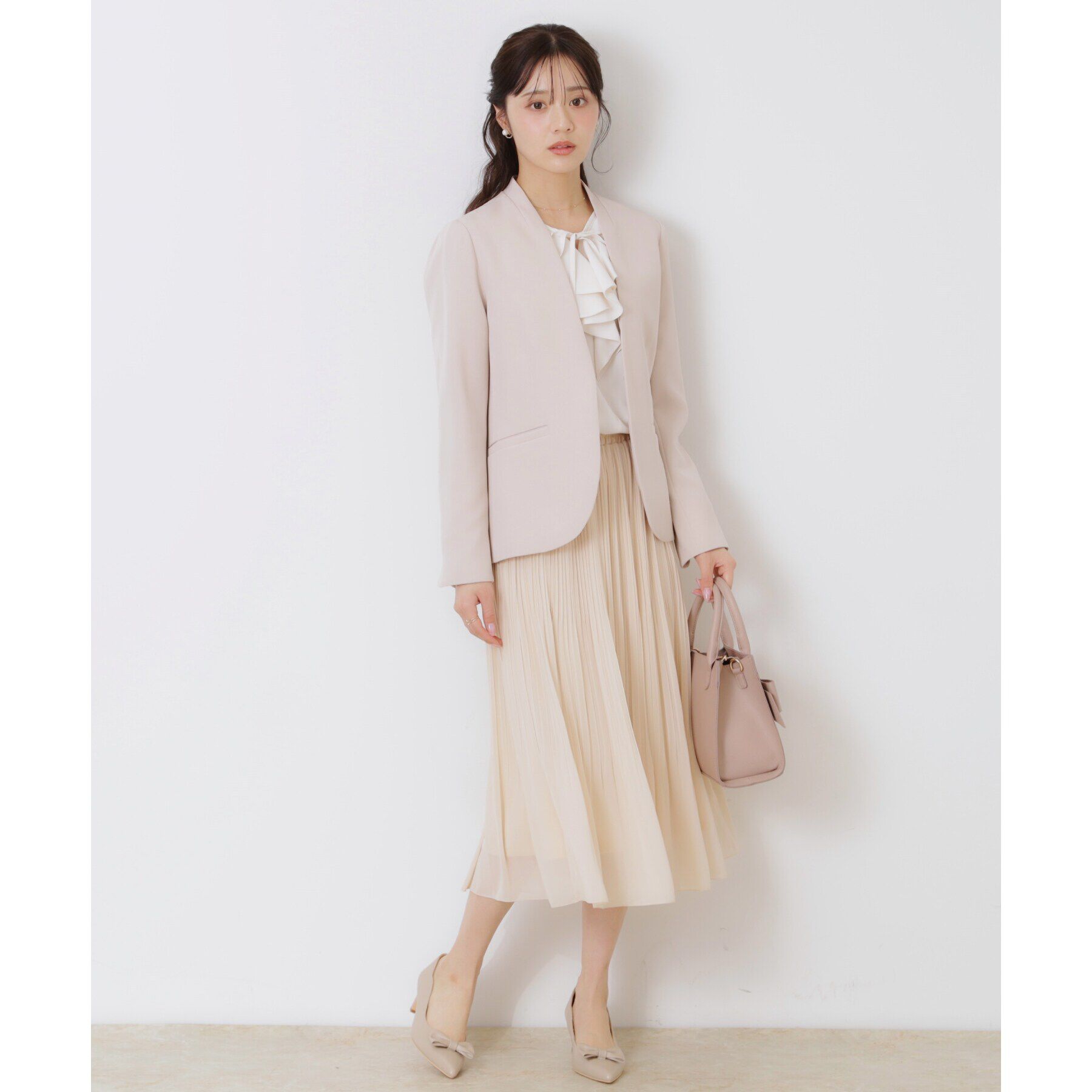 Couture broach「【セレモニーシーン/お仕事にも】ラッフルフリルブラウス」|シャツ・ブラウス|