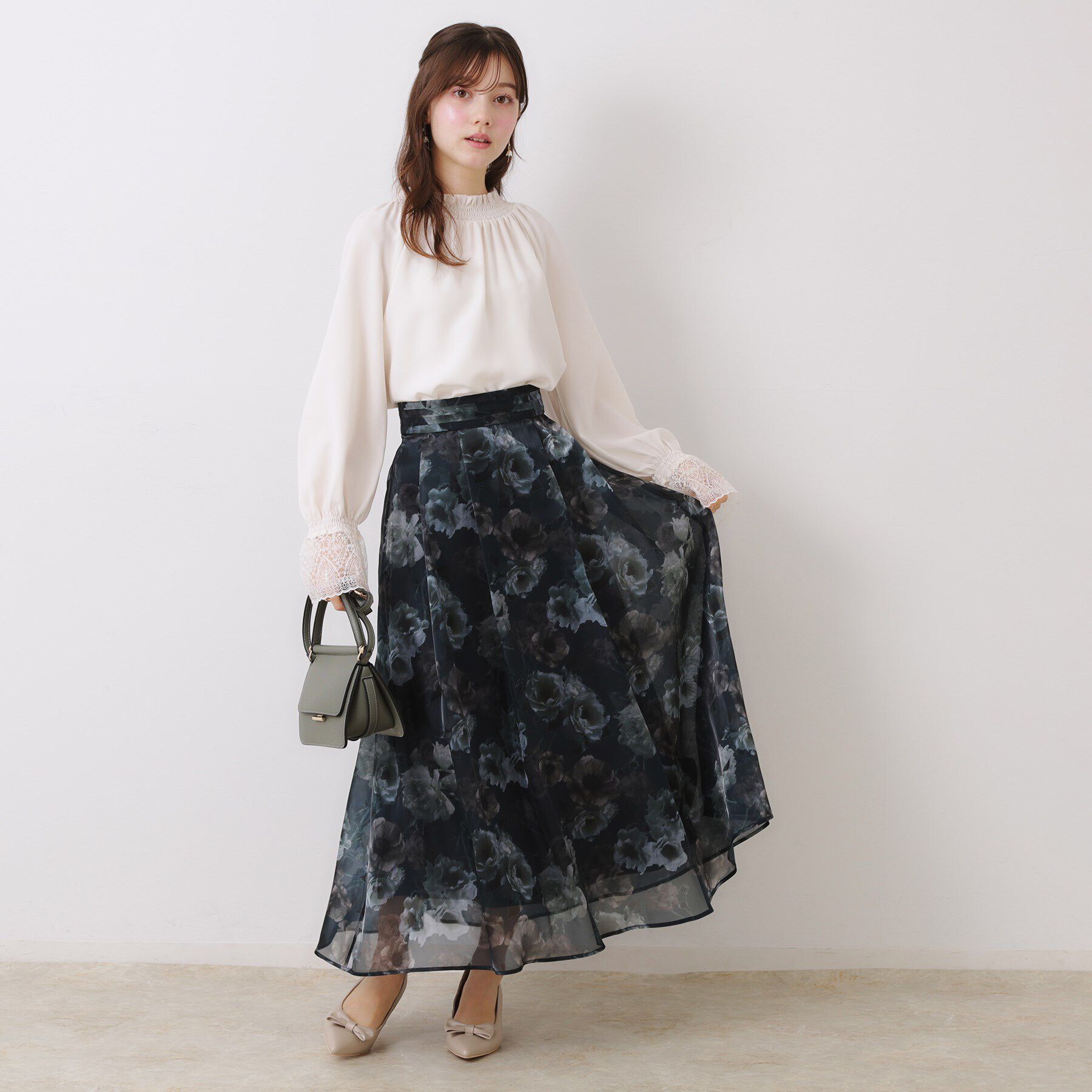 Couture broach「【大人可愛い・通勤】レースキャンディーシャーリングチュニック」|シャツ・ブラウス|