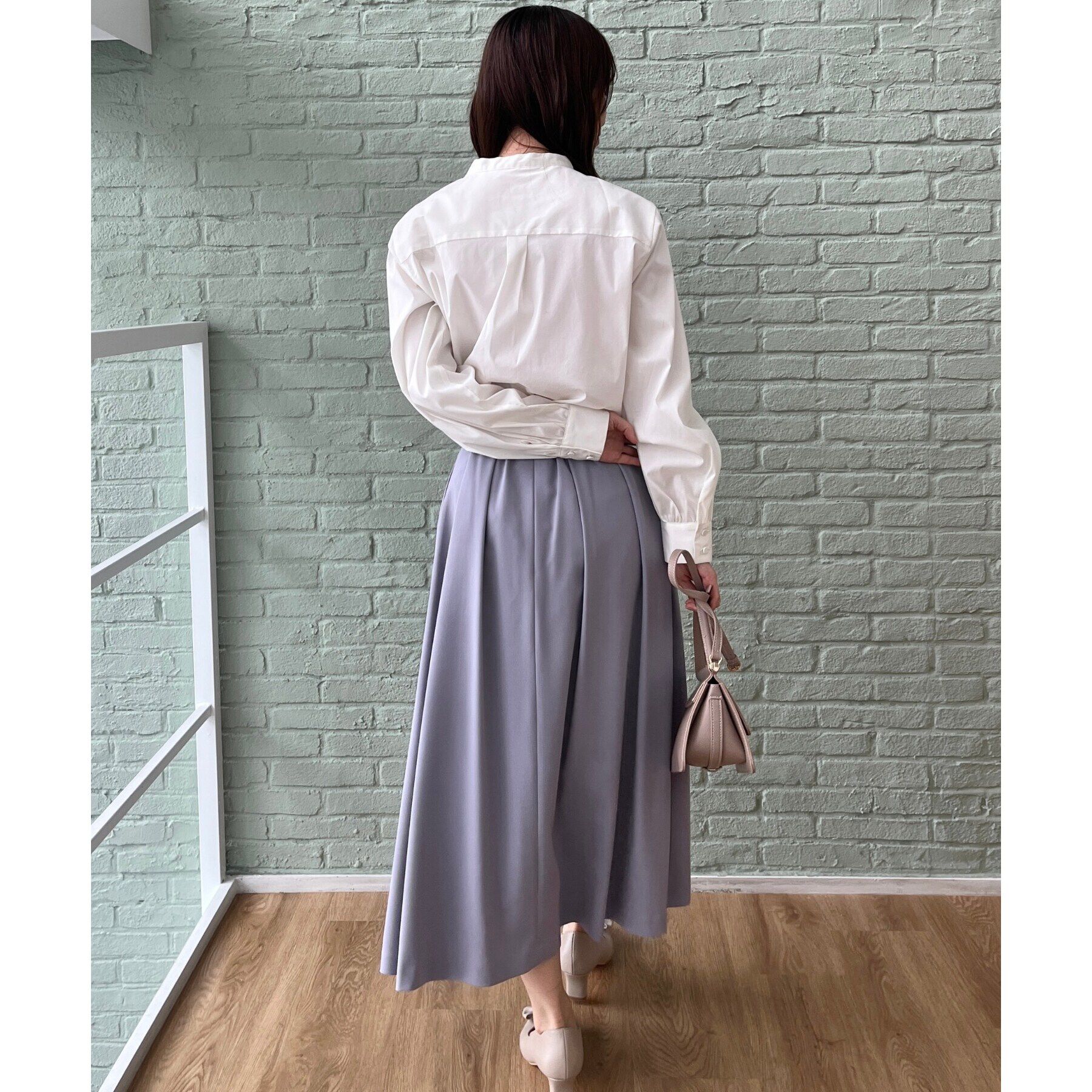 Couture broach「【きれいめ・通勤】ランダムタックレースシャツ」|シャツ・ブラウス|