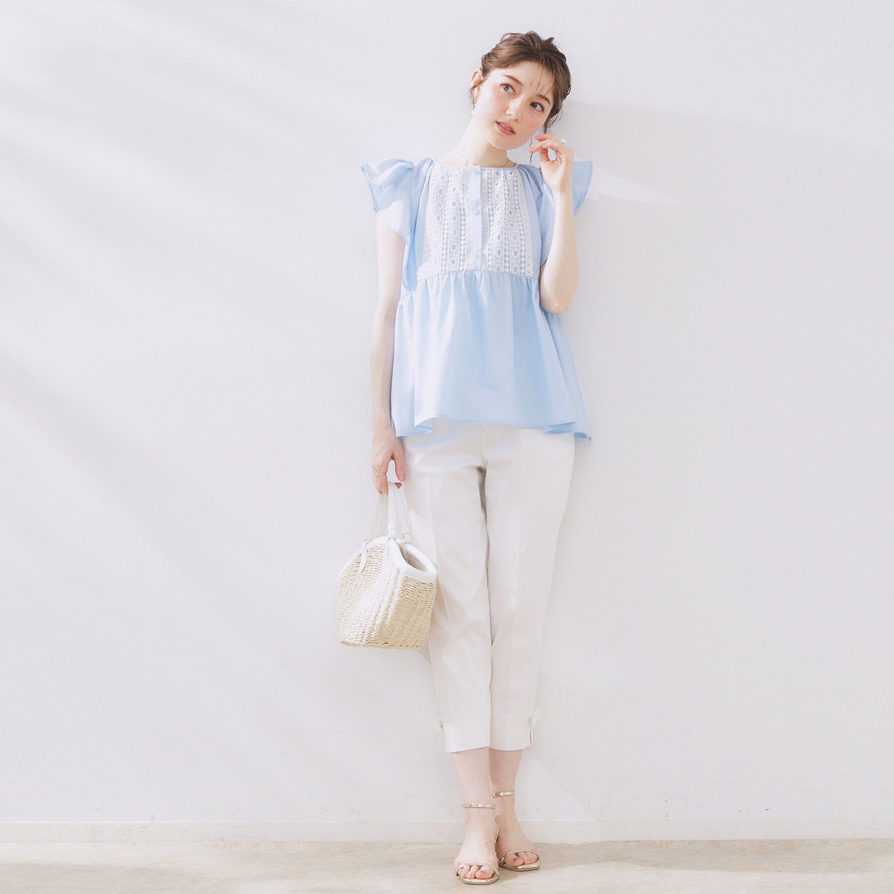 Couture broach「フロントレースTCブロードチュニック」|チュニック|