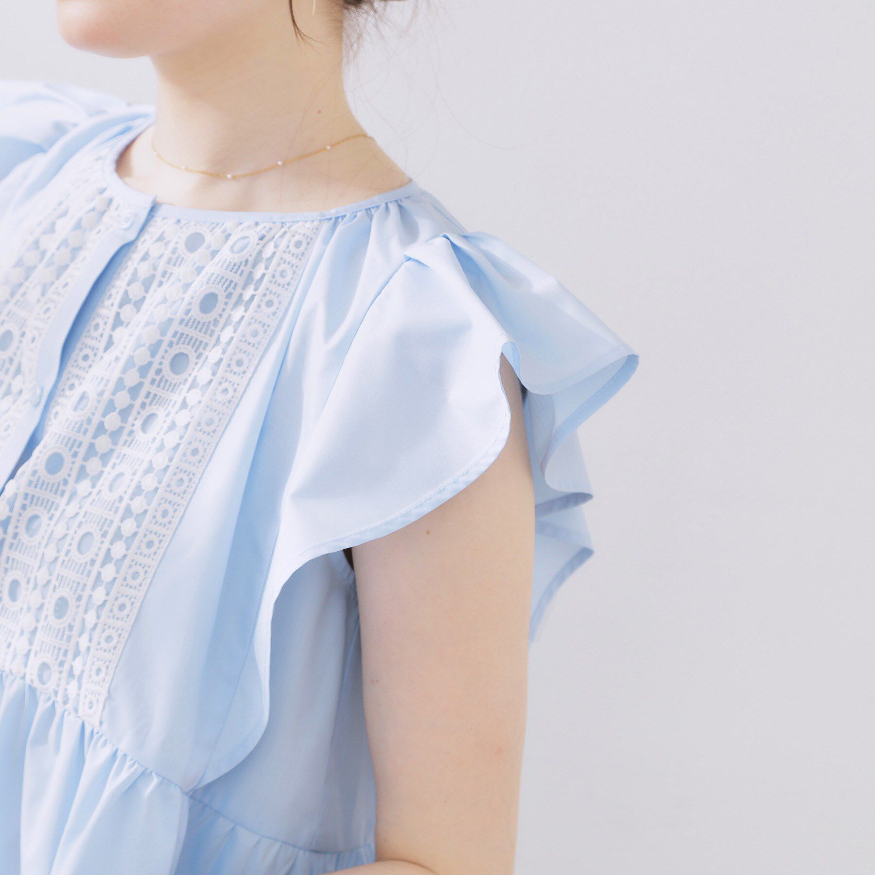 Couture broach「フロントレースTCブロードチュニック」|チュニック|