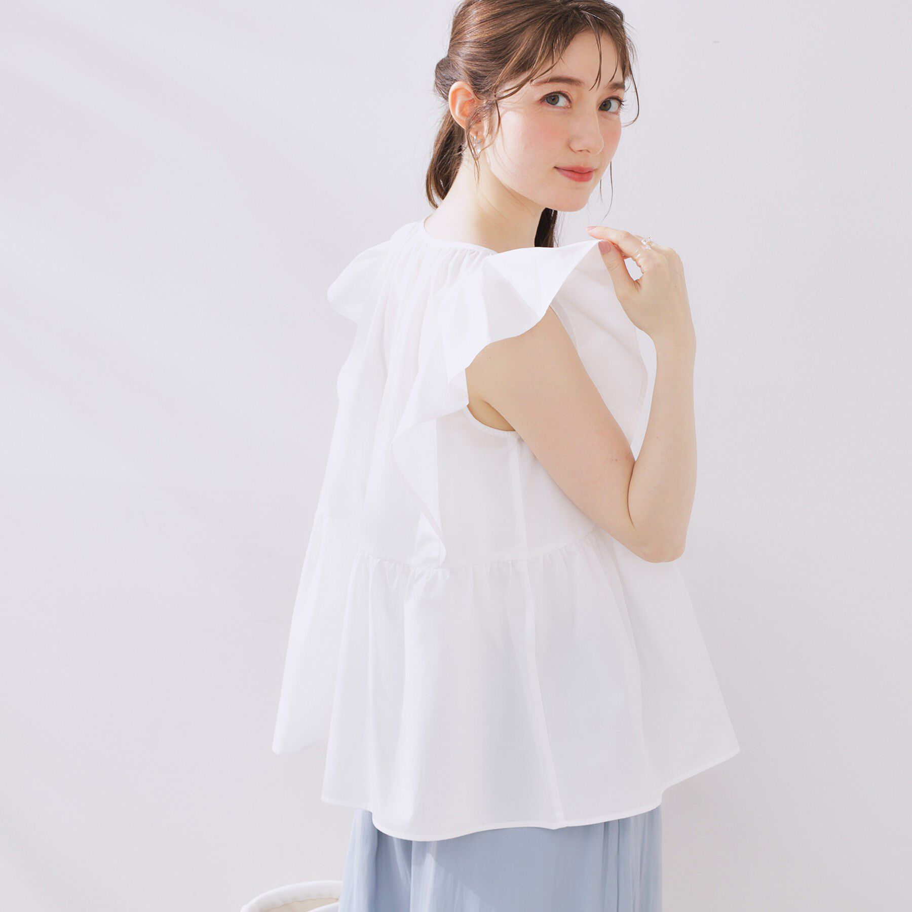 Couture broach「フロントレースTCブロードチュニック」|チュニック|