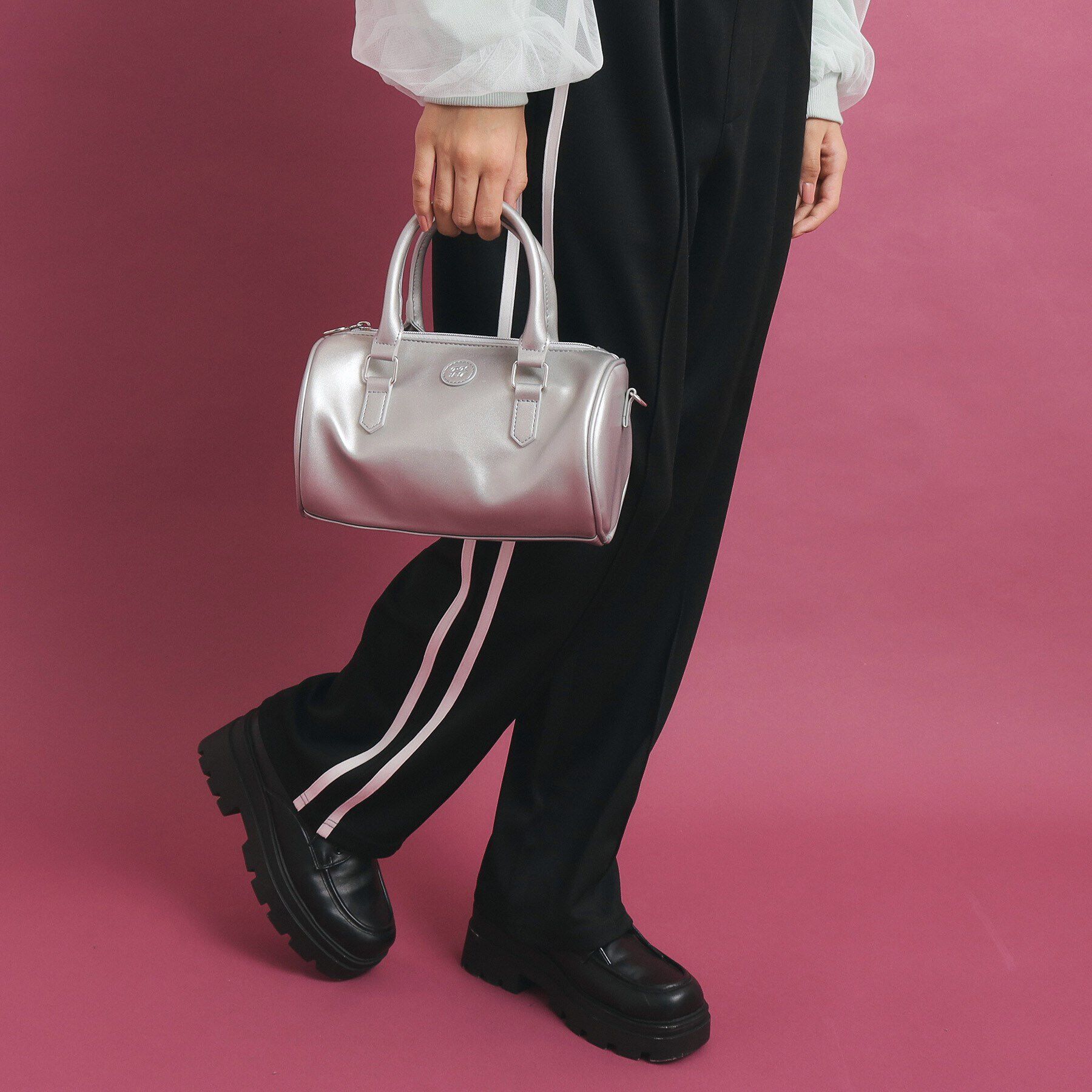 PINK-latte「ドラム型ショルダーバッグ」|ショルダー・メッセンジャー|