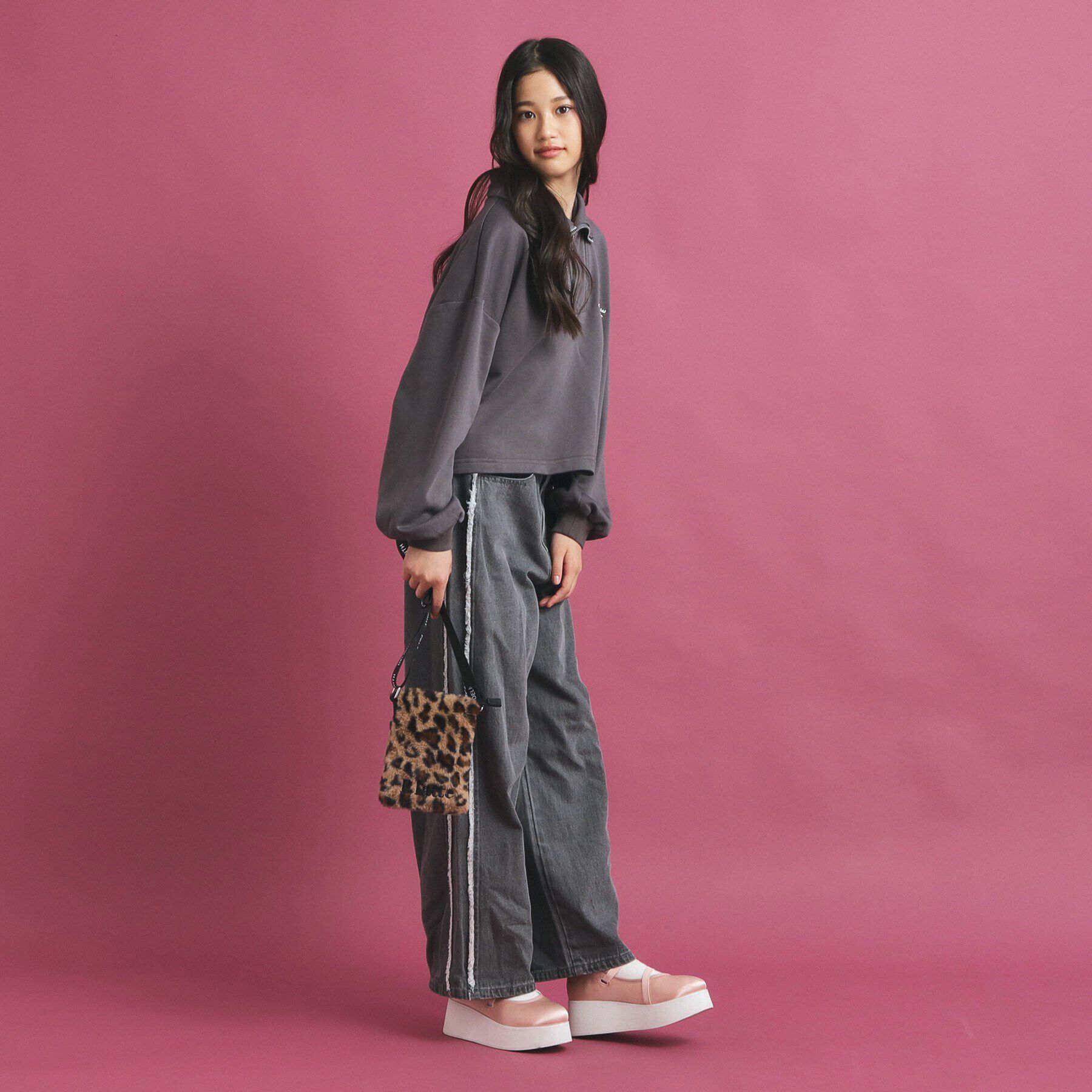 PINK-latte「タテ型ファーショルダー」|ショルダー・メッセンジャー|