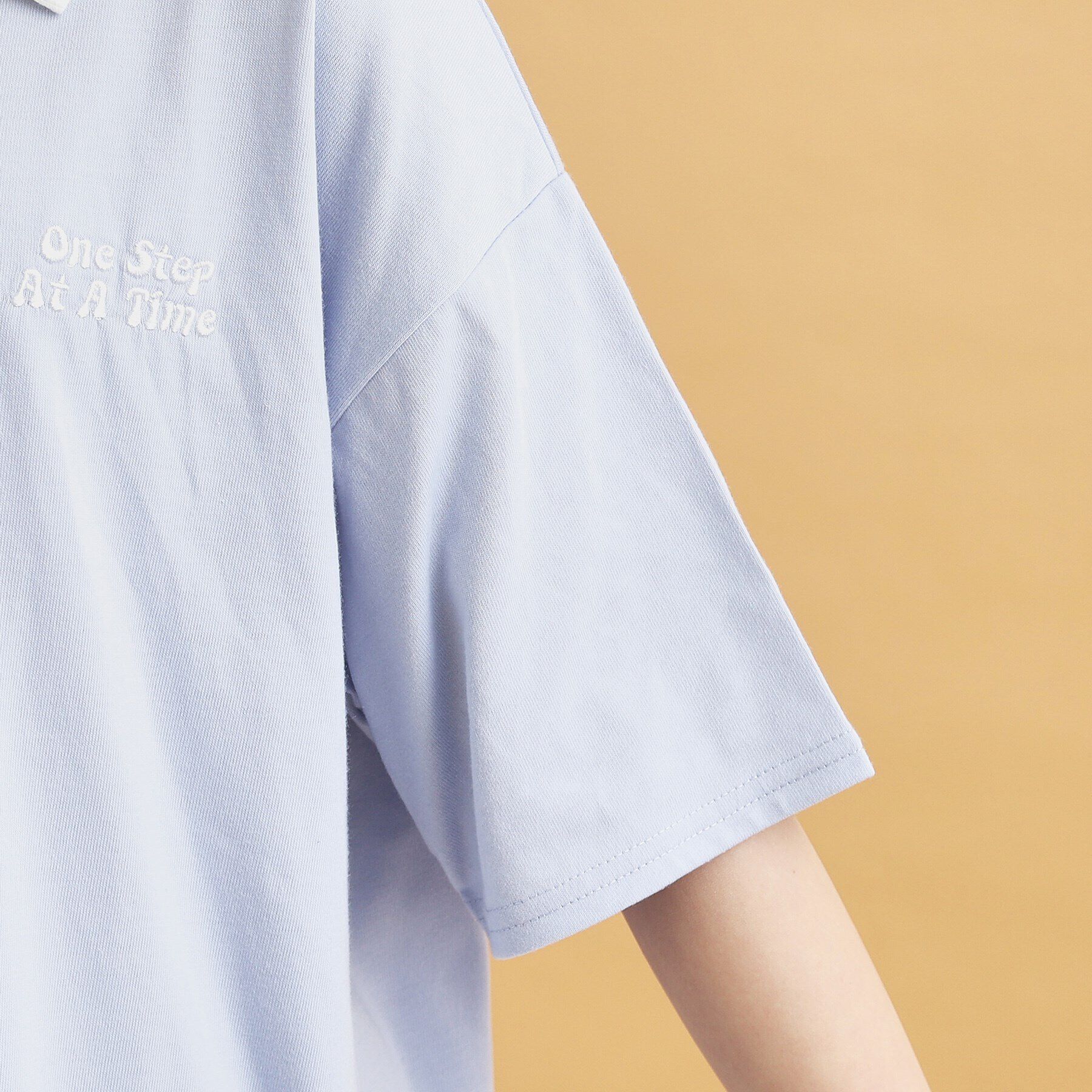 PINK-latte「ハーフジップ衿付きTシャツ」|Tシャツ・カットソー|