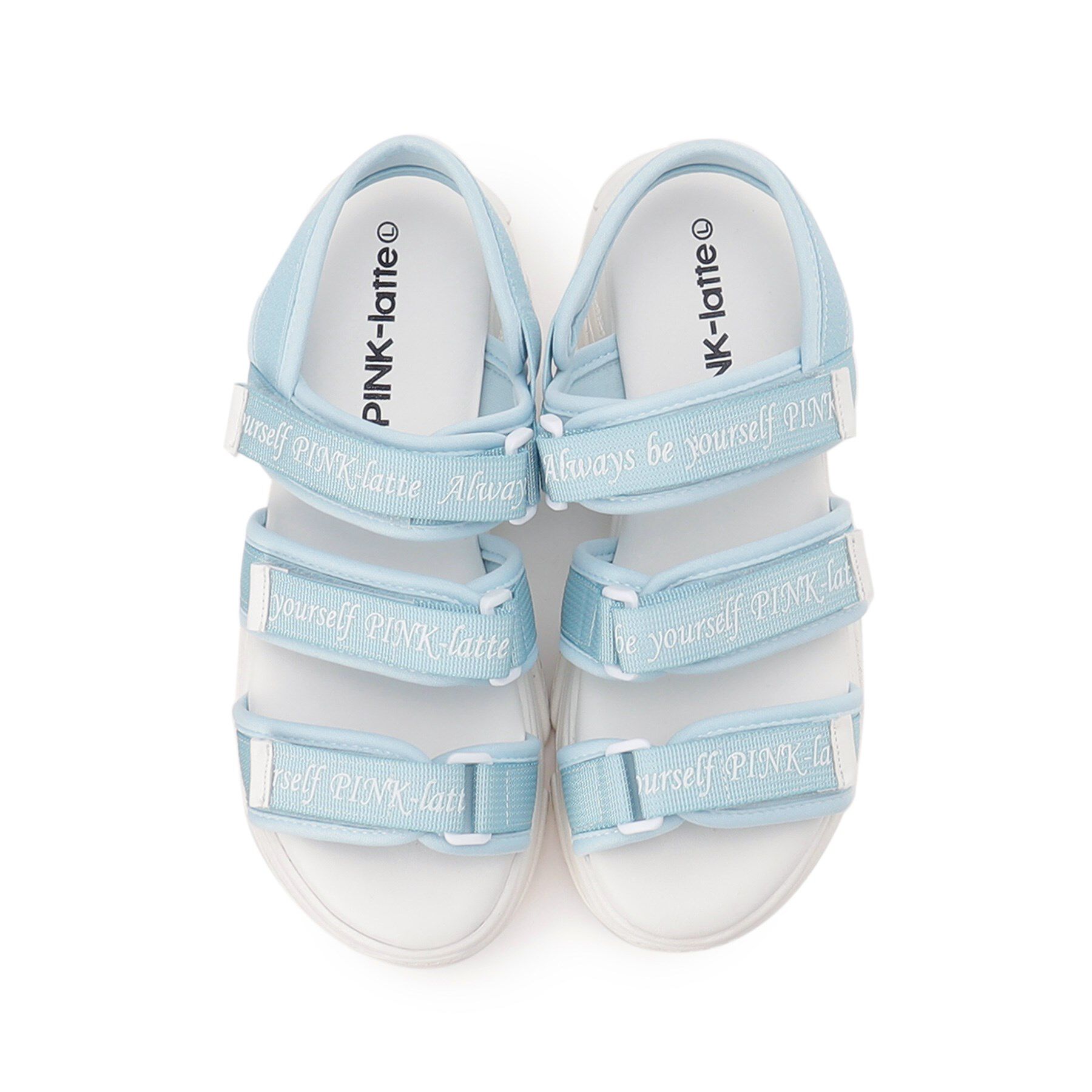 PINK-latte「【定番】3本ベルトスポサン」|サンダル|