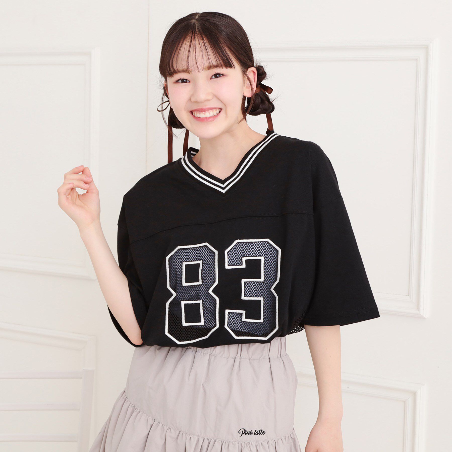 PINK-latte「メッシュナンバリング＋タンクセット」|その他|ブラック(019)