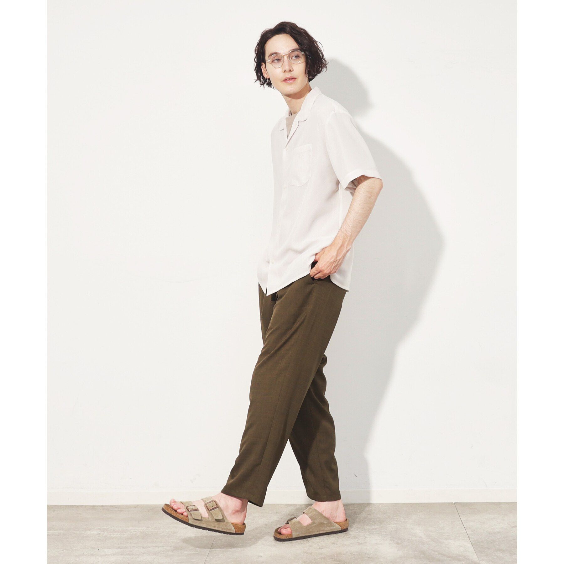 THE SHOP TK「【通気性◎/軽量】カラミシアーシャツ ストライプ／プレーン」|シャツ・ブラウス|