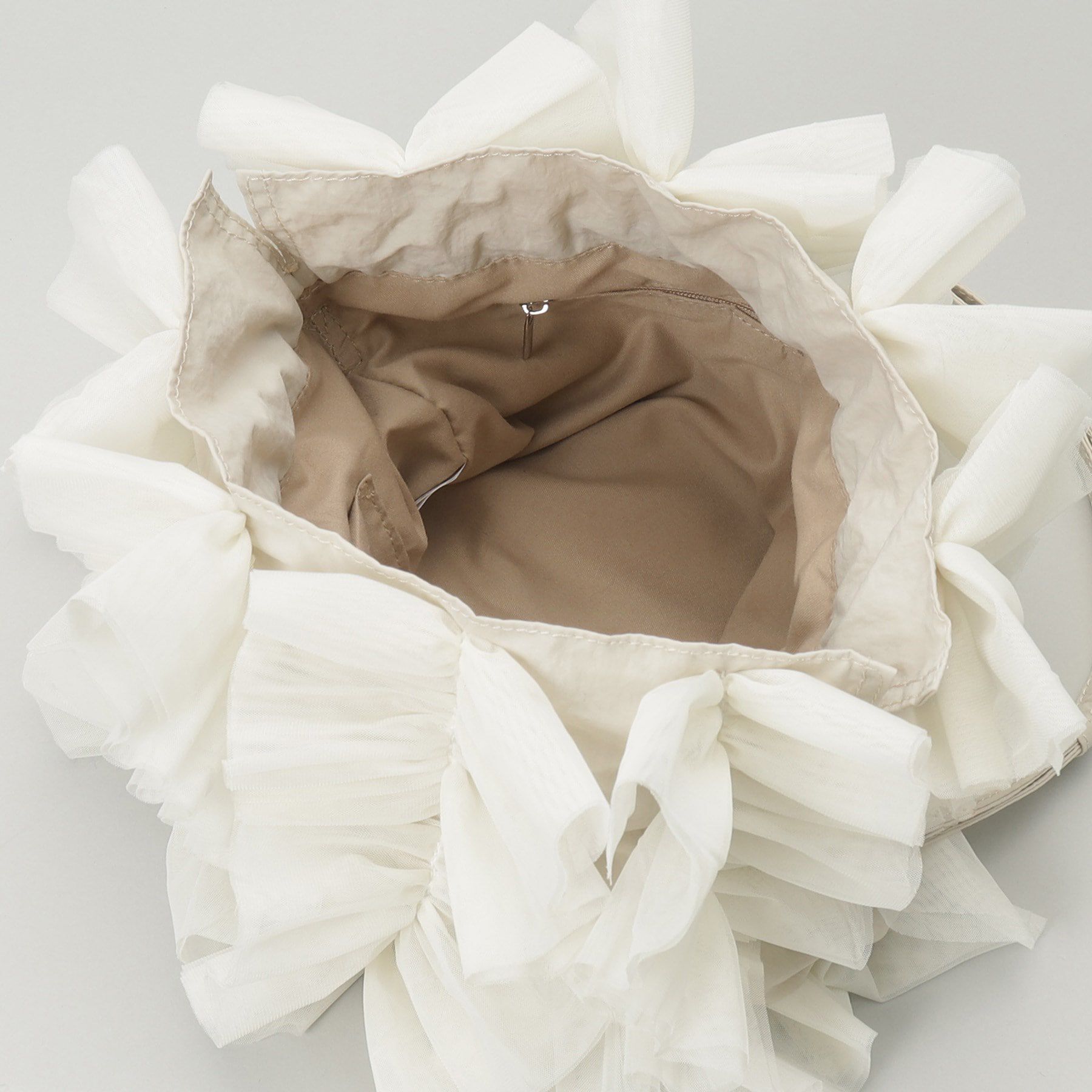 THE SHOP TK「フリルチュール巾着バッグ」|トートバッグ|