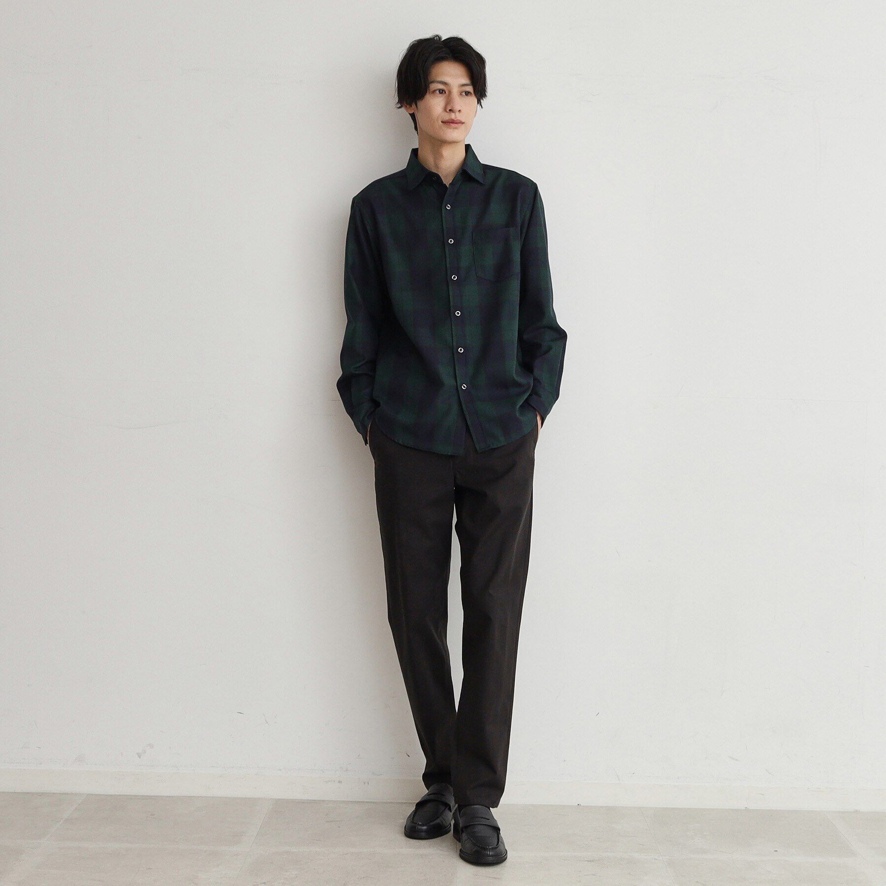 THE SHOP TK「【シワになりにくい】マウントネルシャツ」|シャツ・ブラウス|