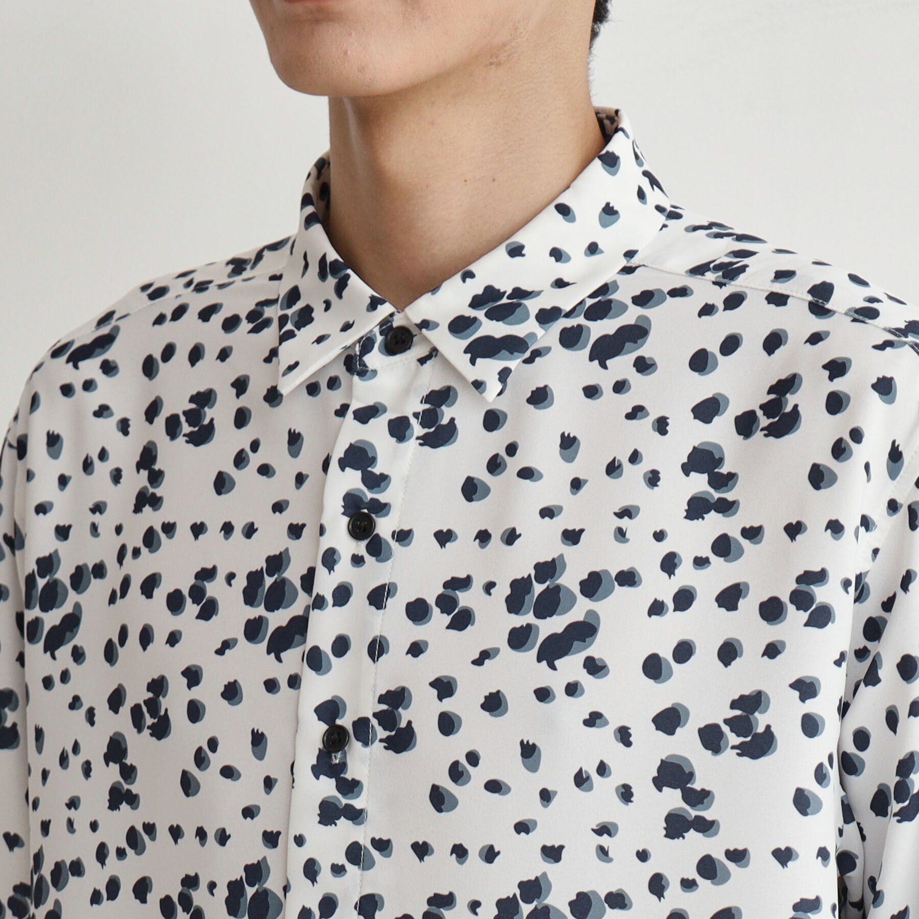 THE SHOP TK「ドットプリント柄シャツ」|シャツ・ブラウス|