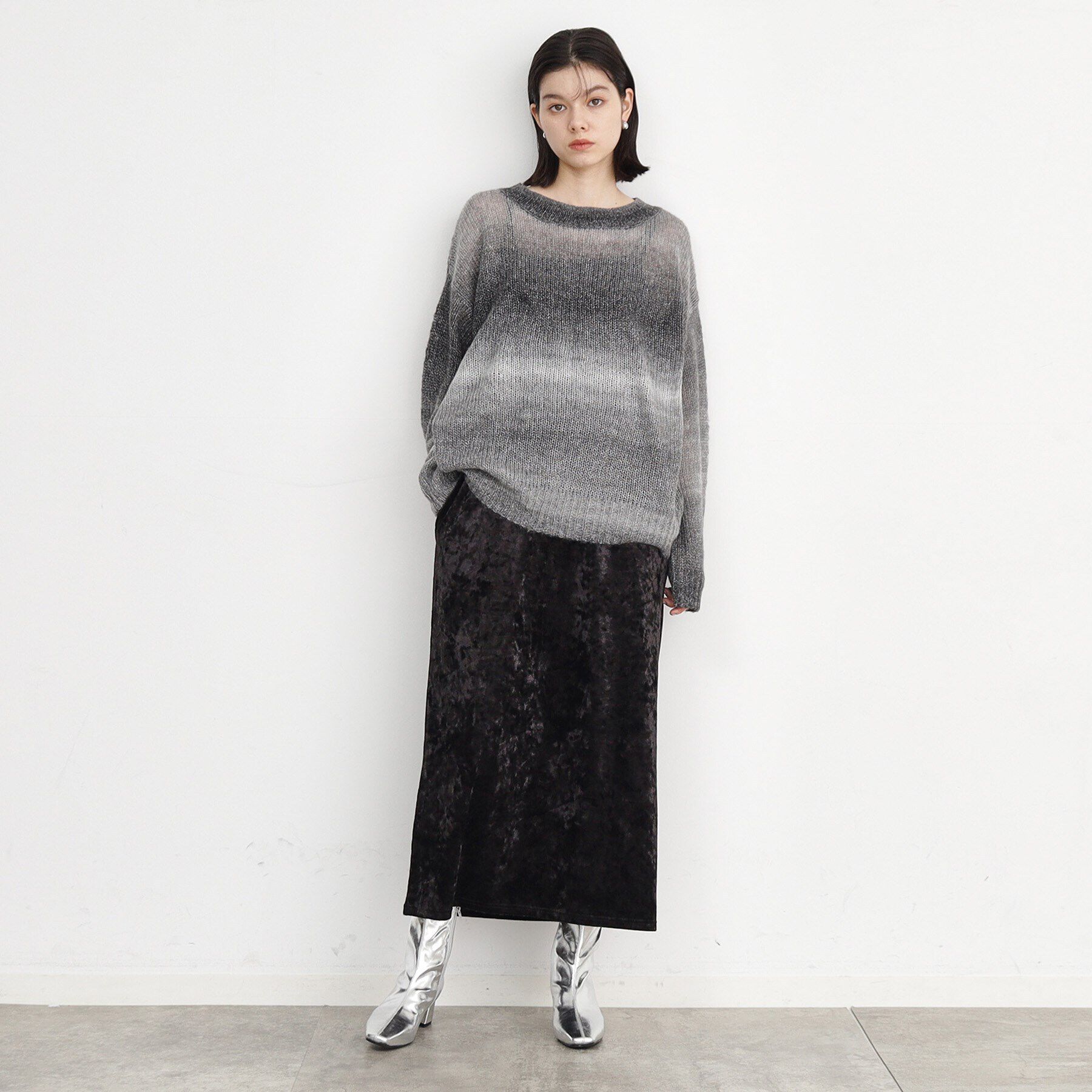 THE SHOP TK「【ヒルナンデス！で紹介】グラデーションシアーニット」|ニット・セーター|