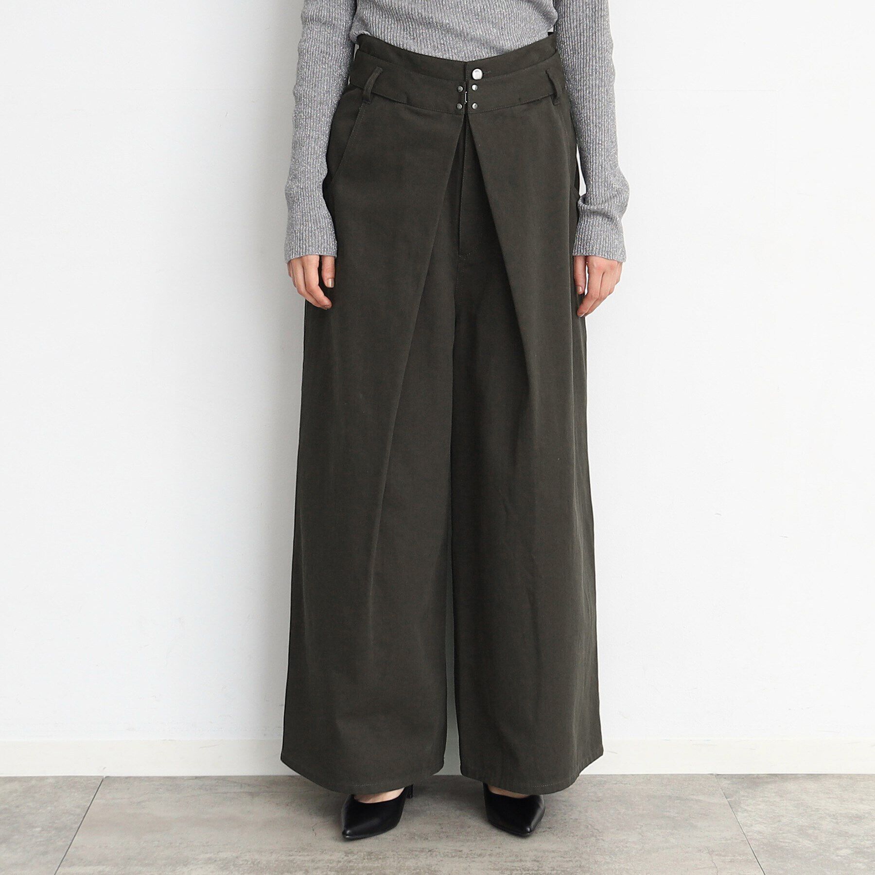 THE SHOP TK「【ヒルナンデス！で紹介】チノタックワイドパンツ /洗える」|その他|