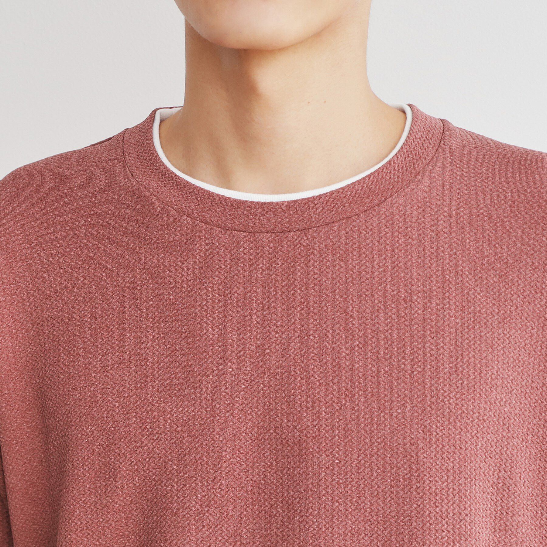 THE SHOP TK「杢ふくれフェイクレイヤードプルオーバー」|Tシャツ・カットソー|