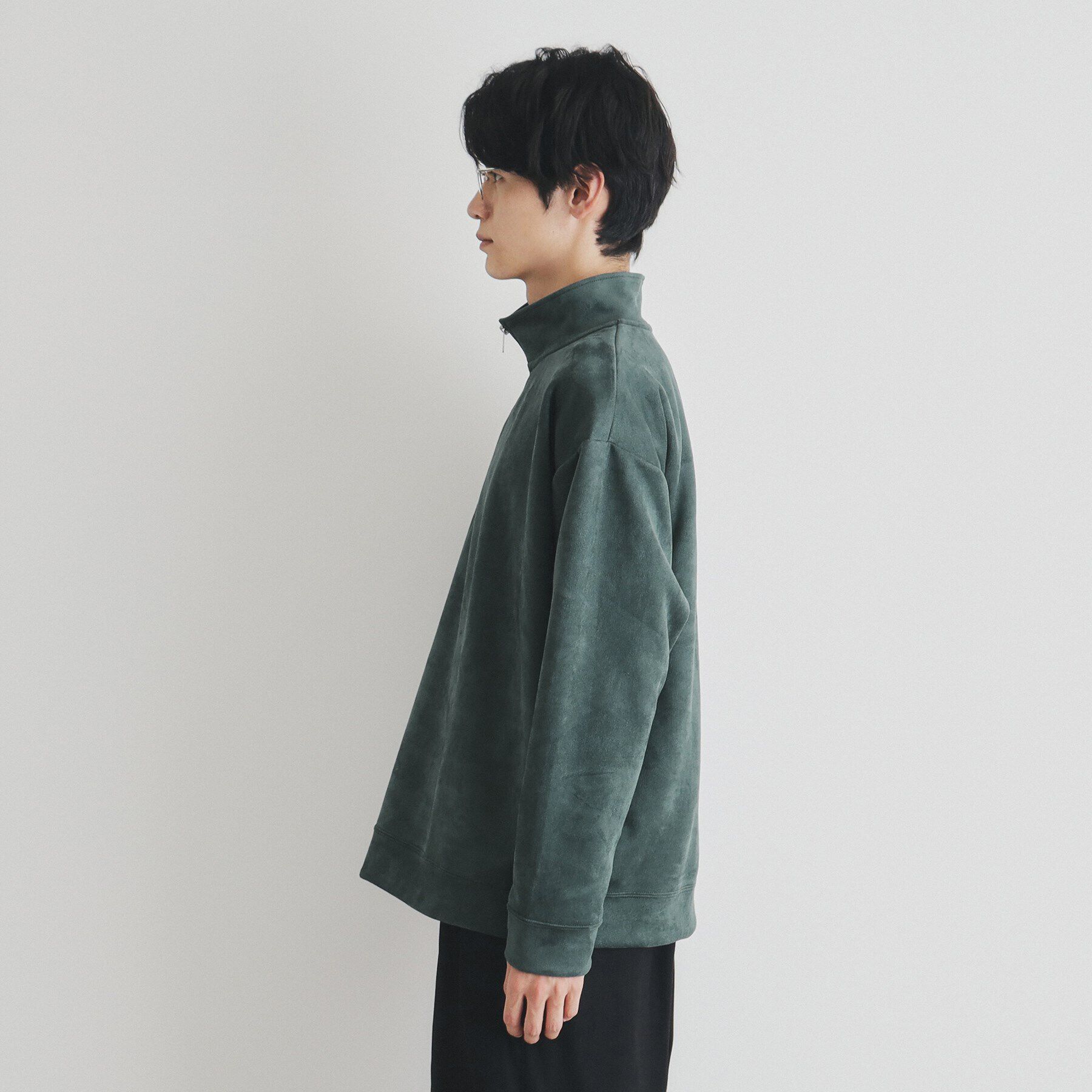 THE SHOP TK「スウェードライクハーフジッププルオーバー」|Tシャツ・カットソー|