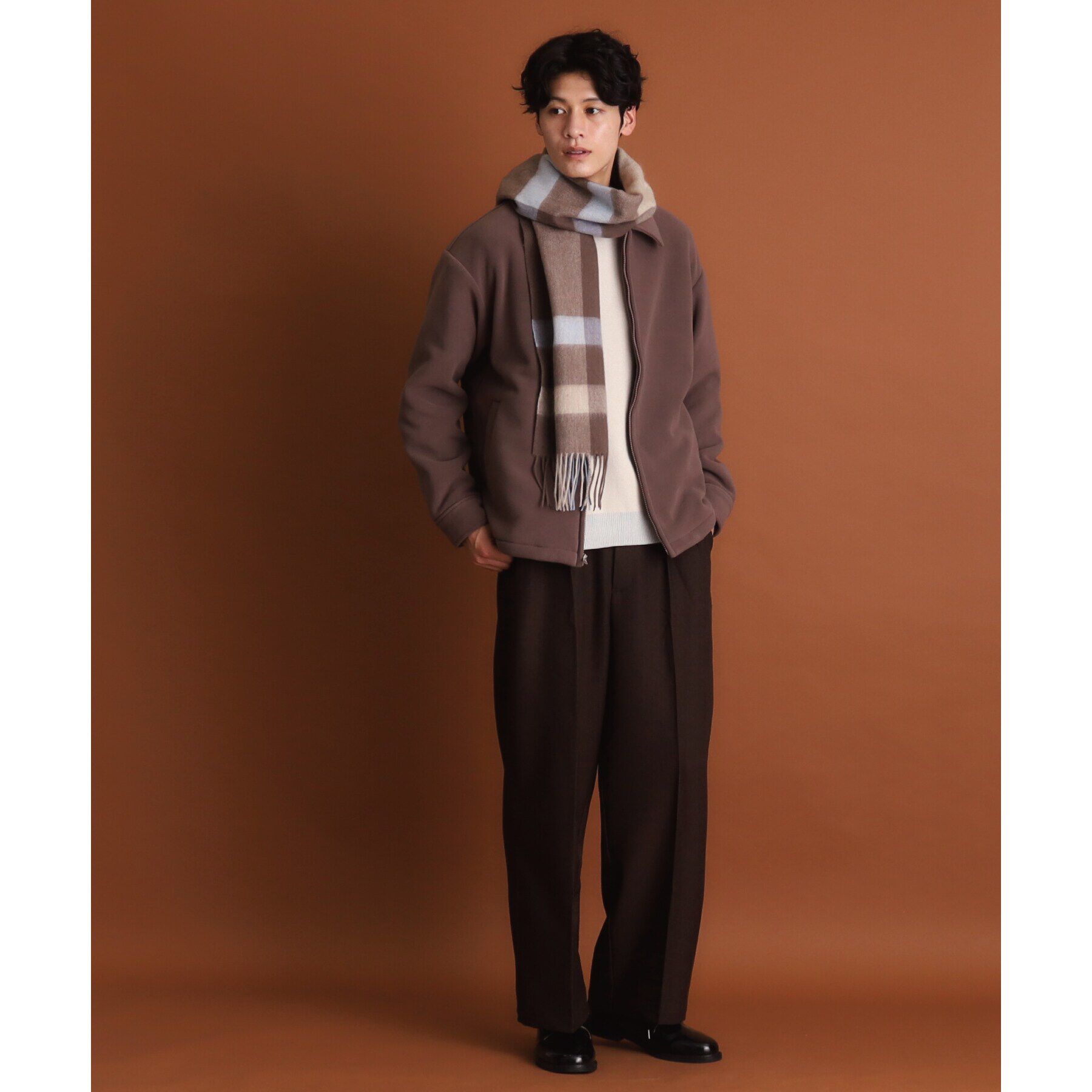 THE SHOP TK「マイクロフリースジャケット 光吸収発熱機能／洗える」|ブルゾン・スタジャン|