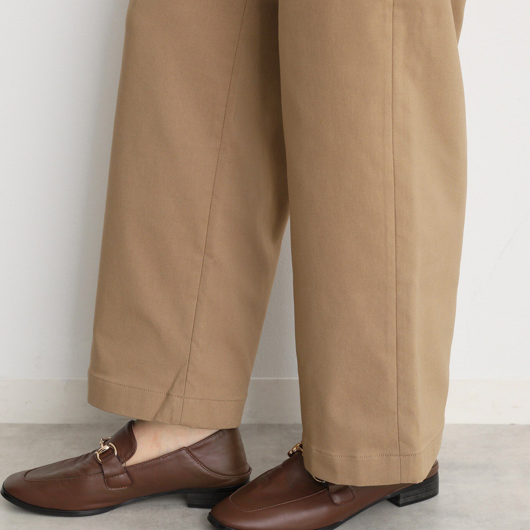 THE SHOP TK「【ラクでキレイ】ハイパーストレッチ裏起毛ワイドパンツ/洗える」|その他|