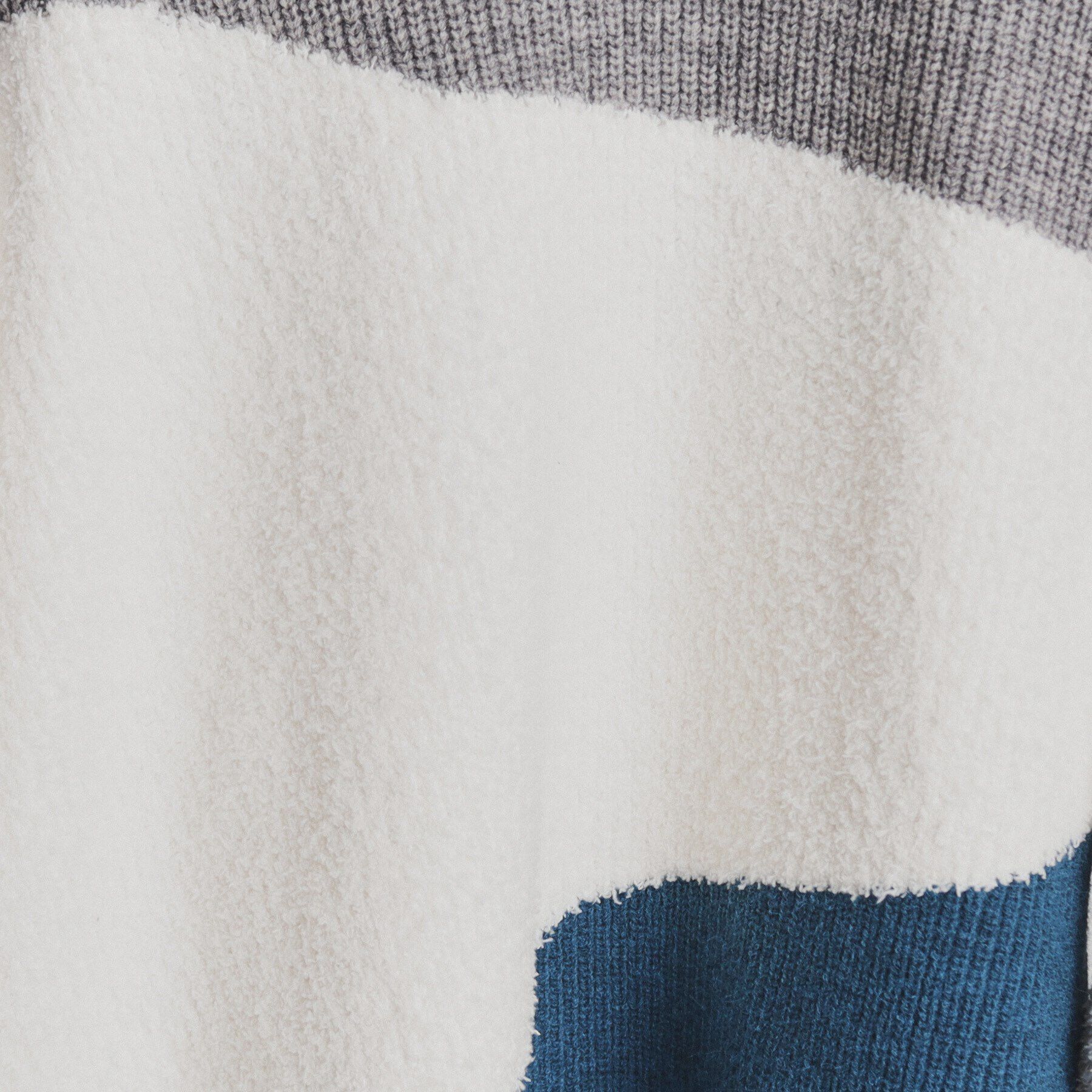 THE SHOP TK「フェザー切替ウェーブプルオーバー」|ニット・セーター|