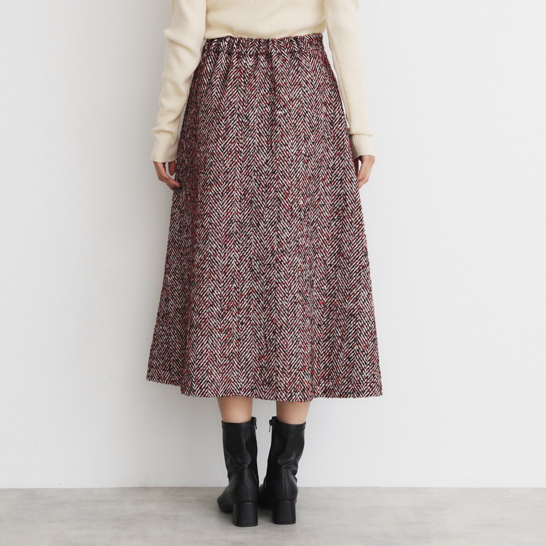 THE SHOP TK「MIXへリンボンフレアスカート」|スカート|