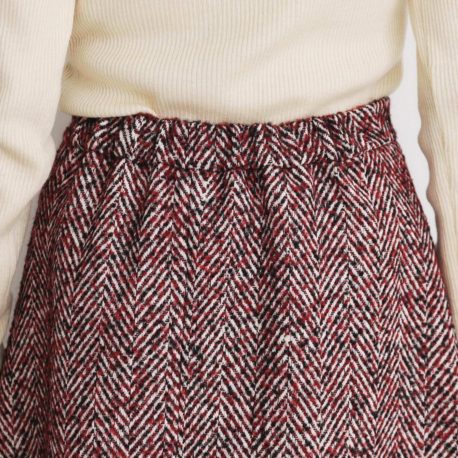 THE SHOP TK「MIXへリンボンフレアスカート」|スカート|