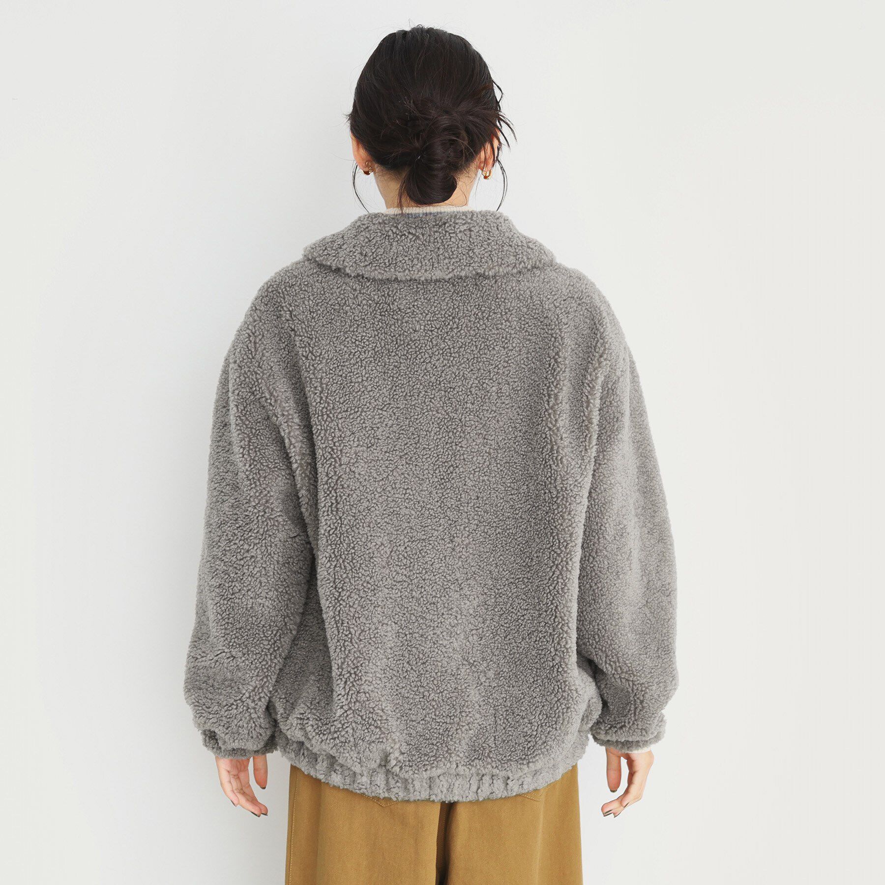 THE SHOP TK「【もこもこあたたか】マシュマロボアジップブルゾン」|ブルゾン・スタジャン|