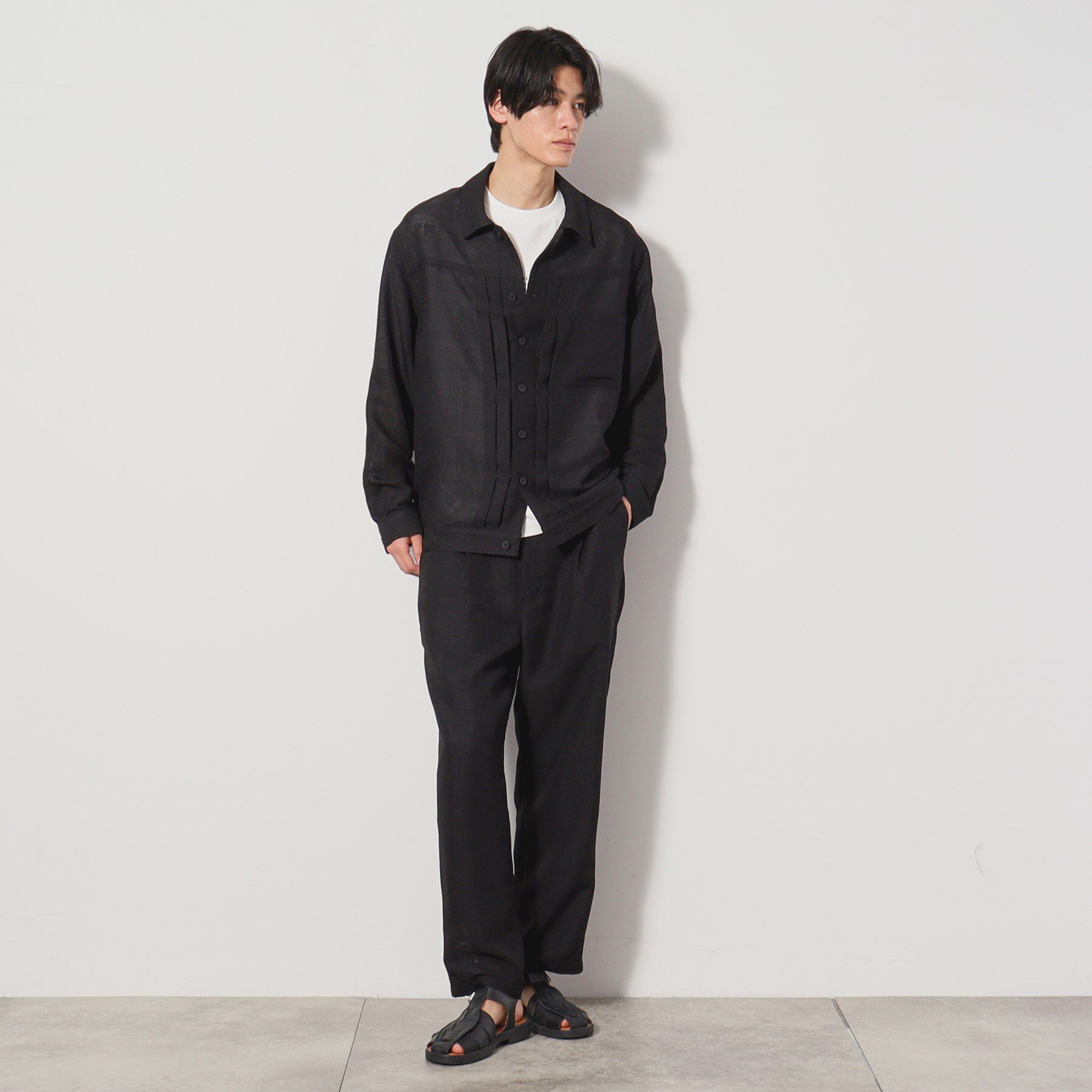 THE SHOP TK「パナマメッシュトラッカージャケット セットアップ可」|ブルゾン・スタジャン|