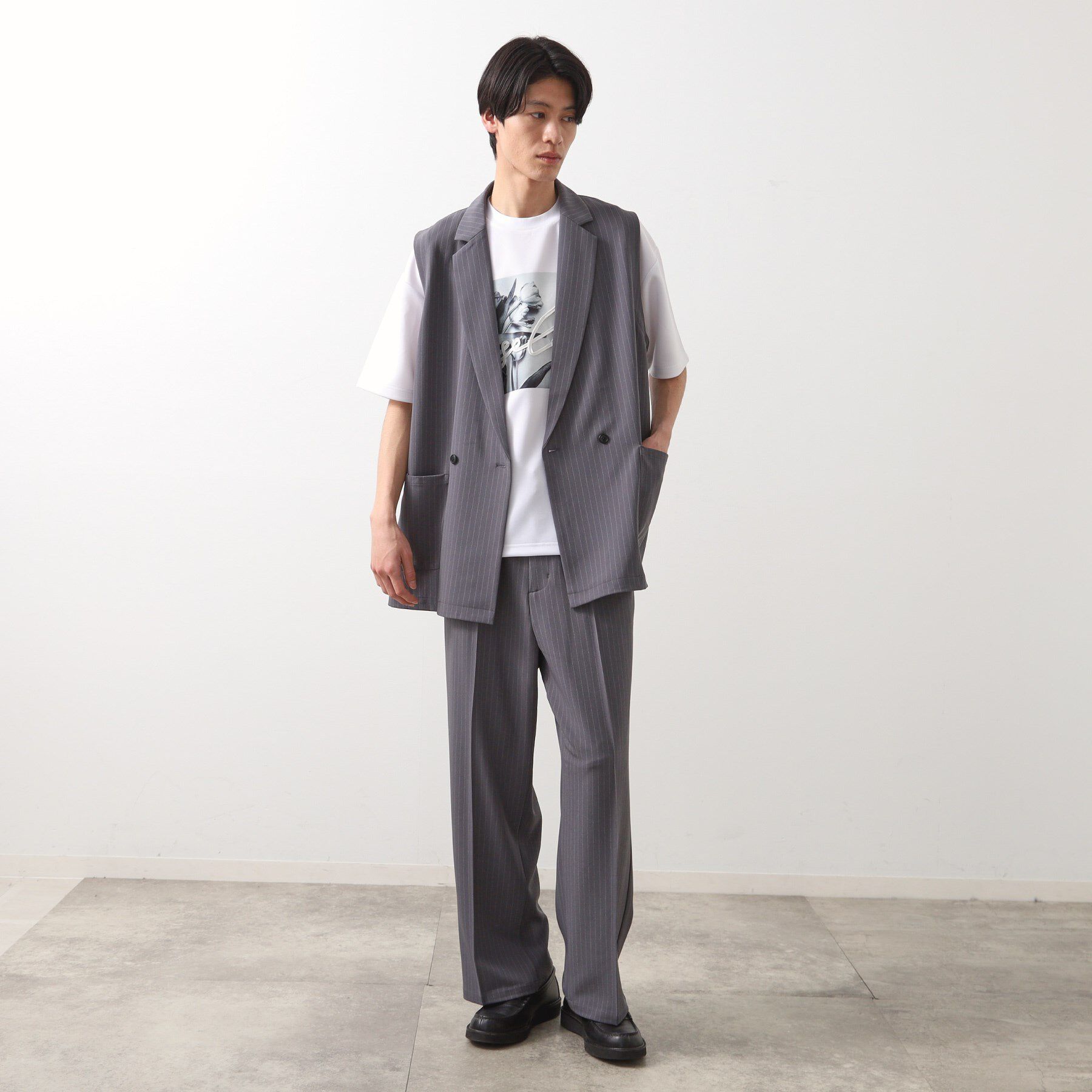 THE SHOP TK「ダブルジレ【セットアップ可/洗濯機OK】」|ベスト・ジレ|