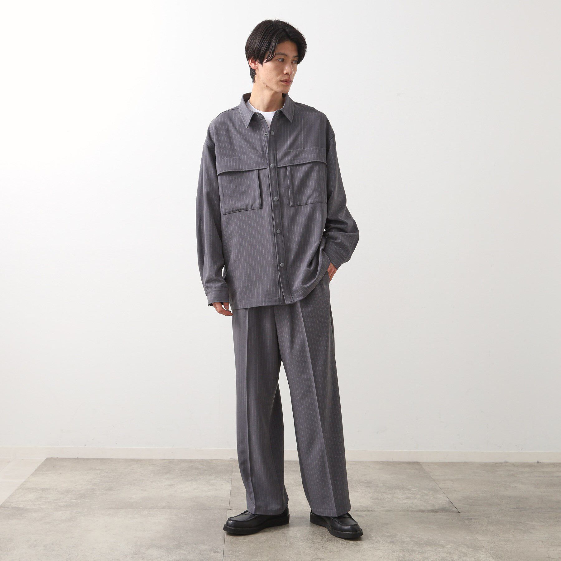 THE SHOP TK「タックワイドスラックス【セットアップ可/洗濯機OK】」|その他|