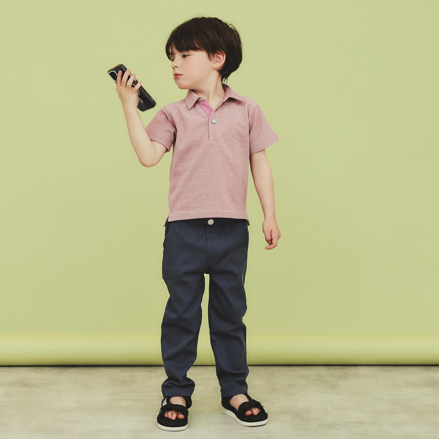 THE SHOP TK「【110-150】カノコポロシャツ/洗濯機OK・パパとおそろい」|Tシャツ・カットソー|